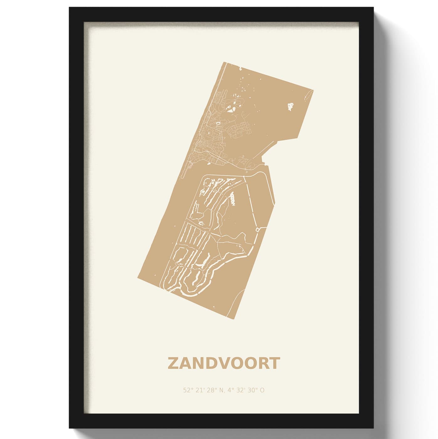 Poster Zandvoort - Beige