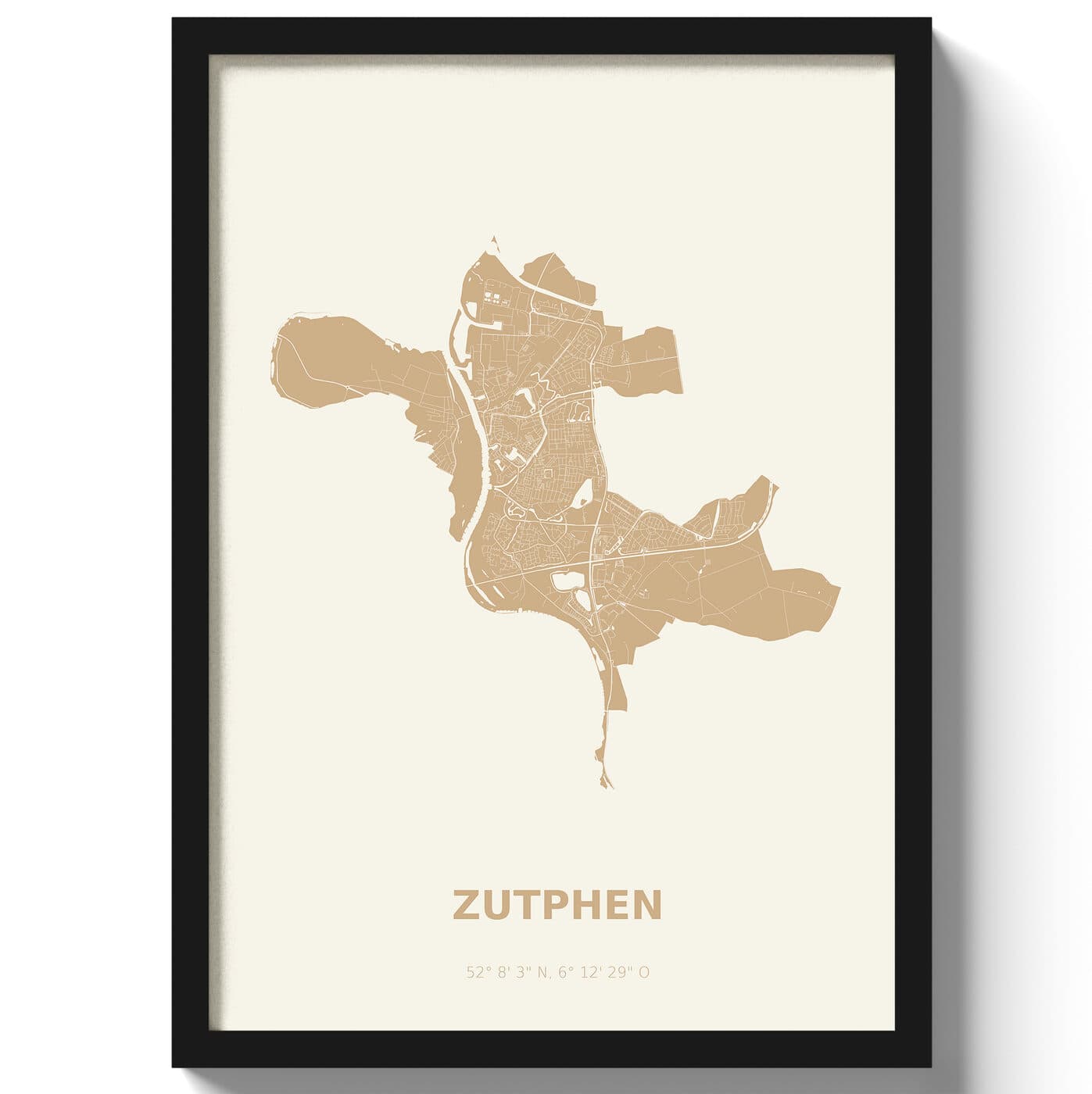 Poster Zutphen - Beige