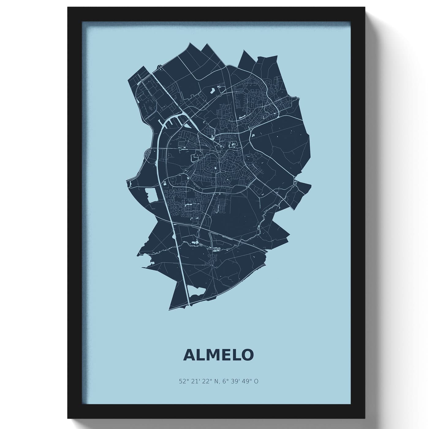 Poster Almelo - Blauw