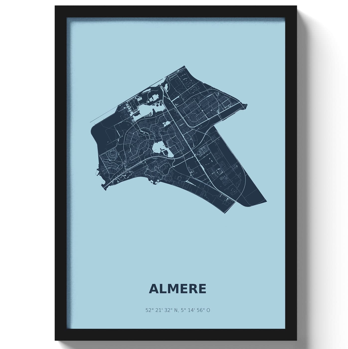 Poster Almere - Blauw