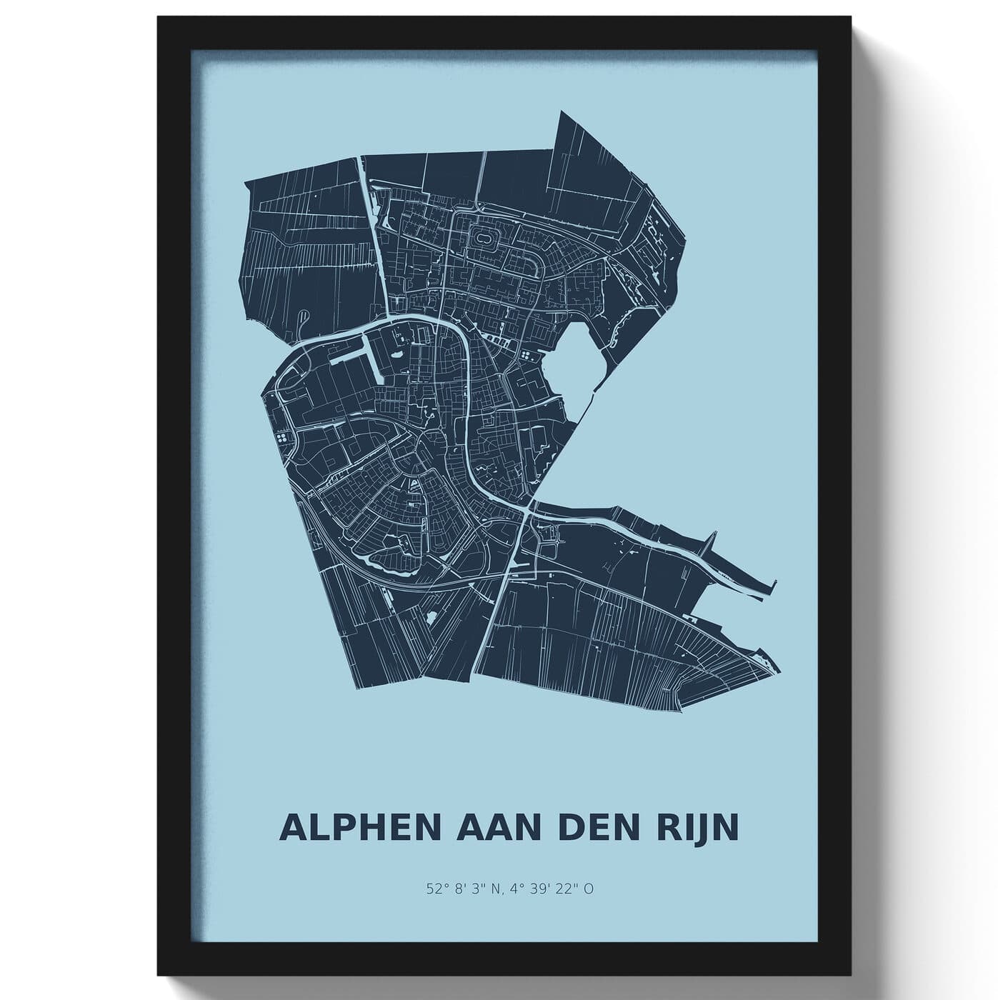 Poster Alphen aan den Rijn - Blauw