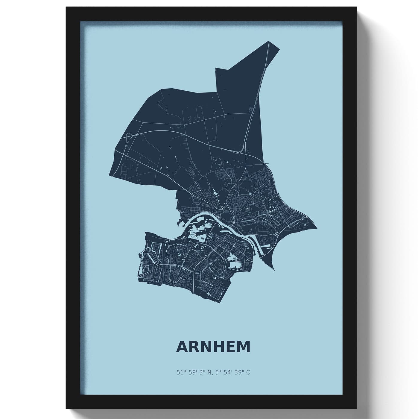 Poster Arnhem - Blauw