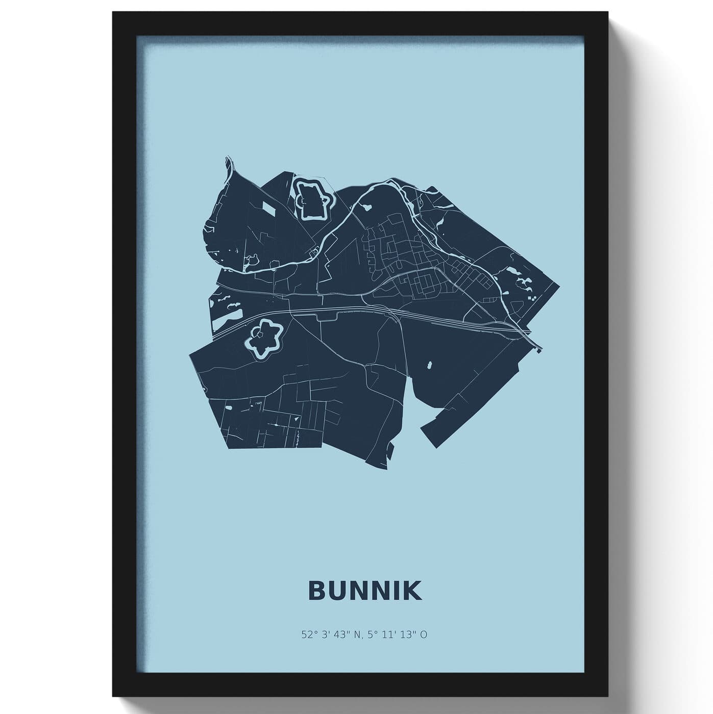 Poster Bunnik - Blauw