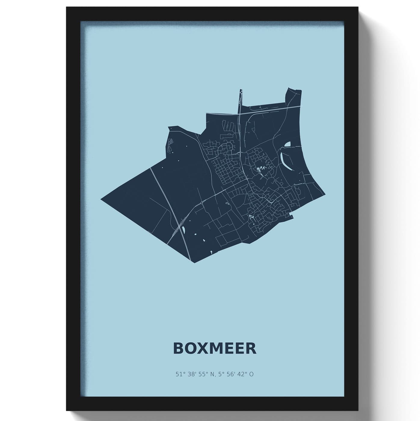 Poster Boxmeer - Blauw