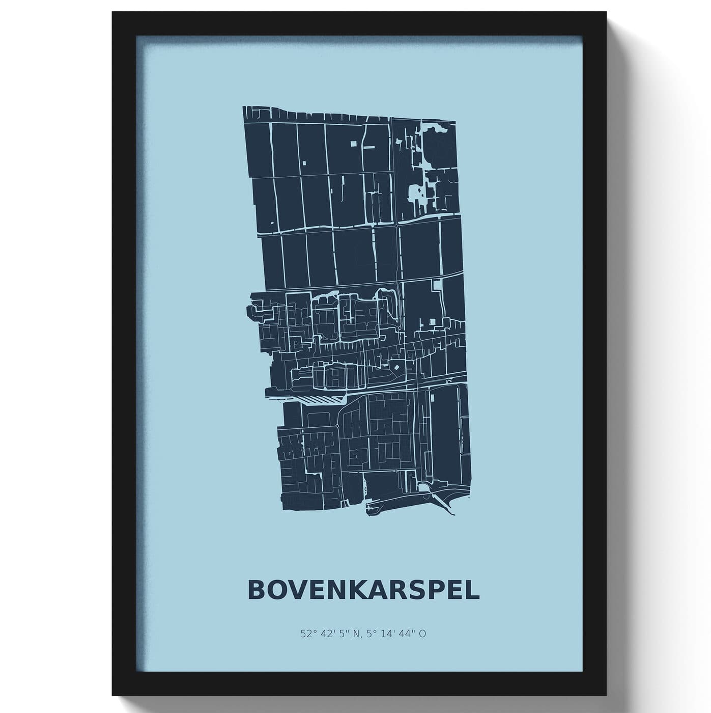 Poster Bovenkarspel - Blauw