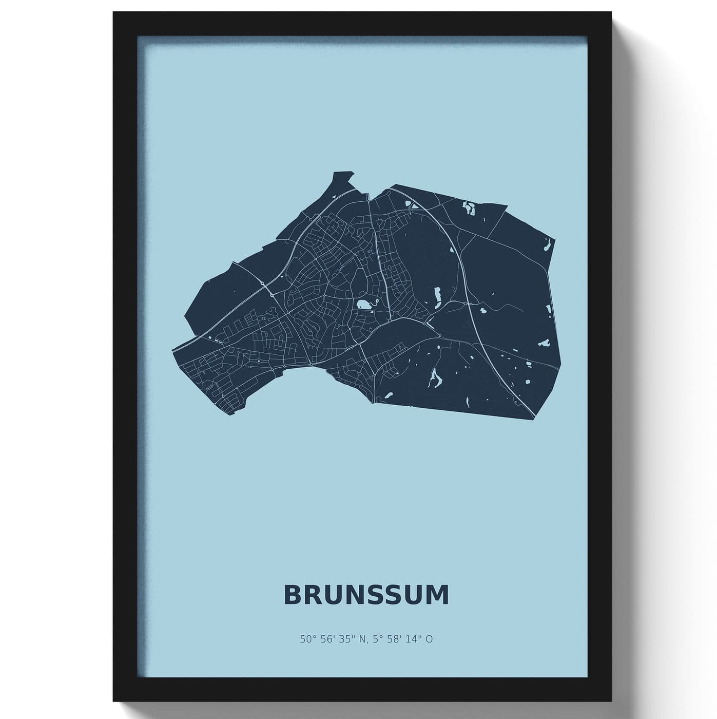 Poster Brunssum - Blauw