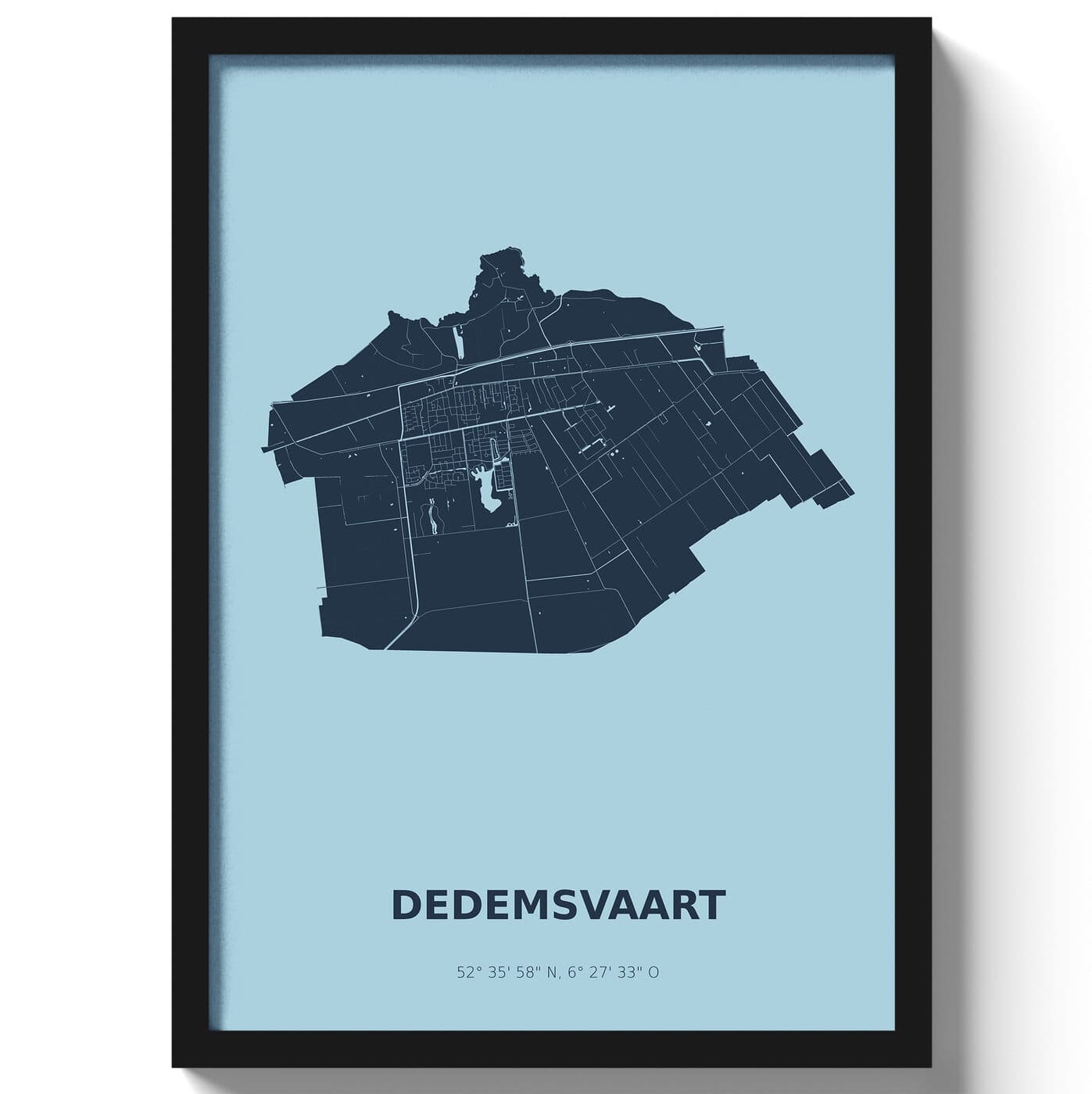 Poster Dedemsvaart - Blauw