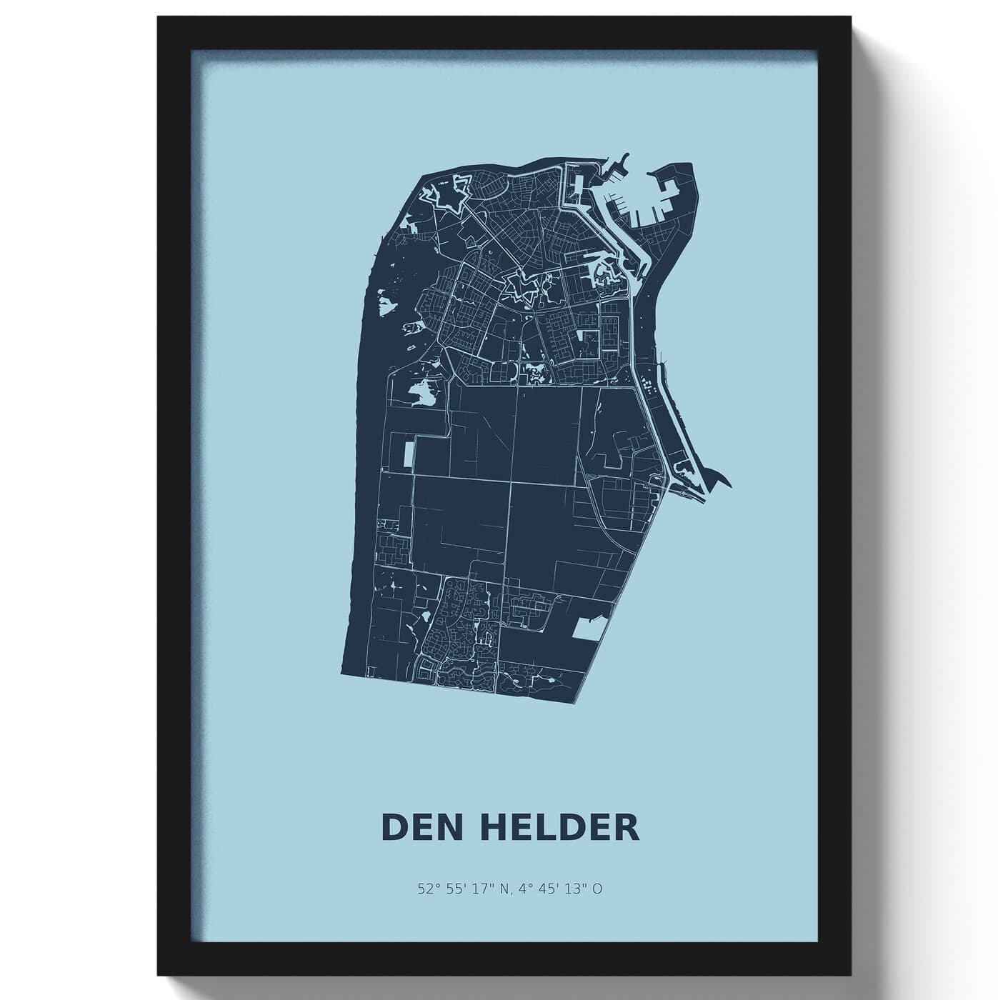 Poster Den Helder - Blauw