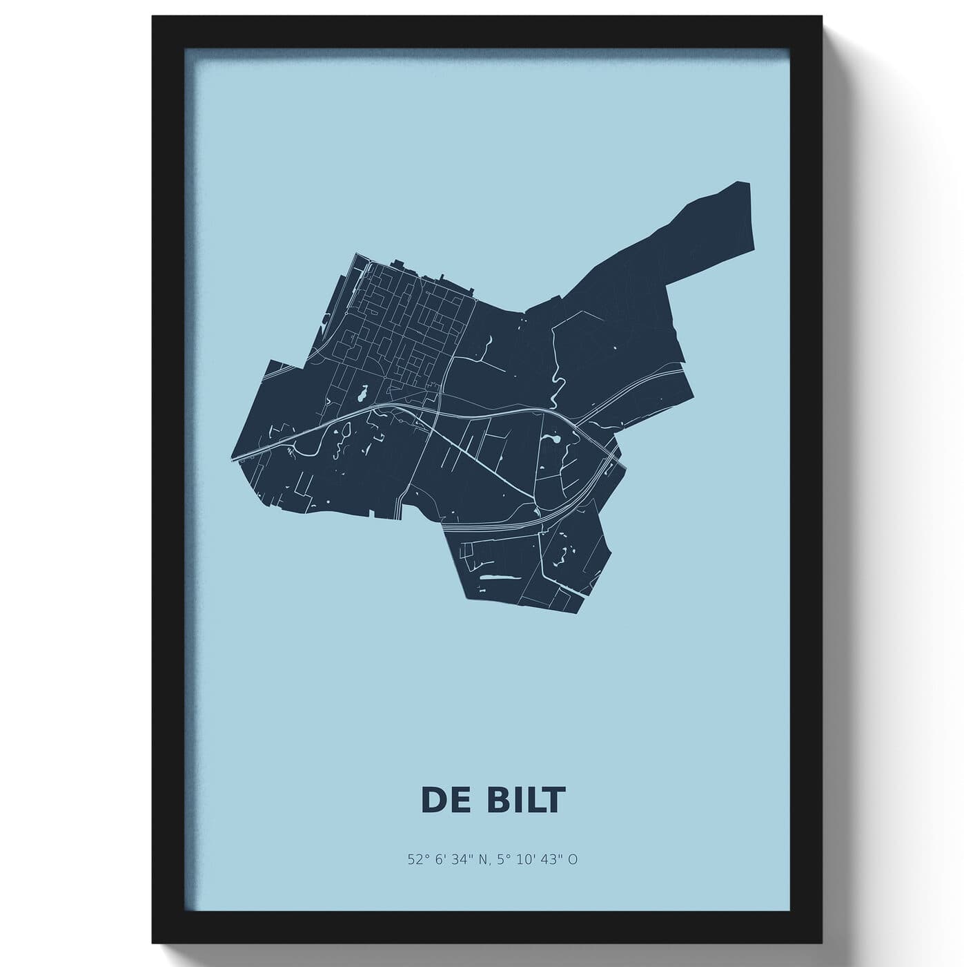 Poster De Bilt - Blauw