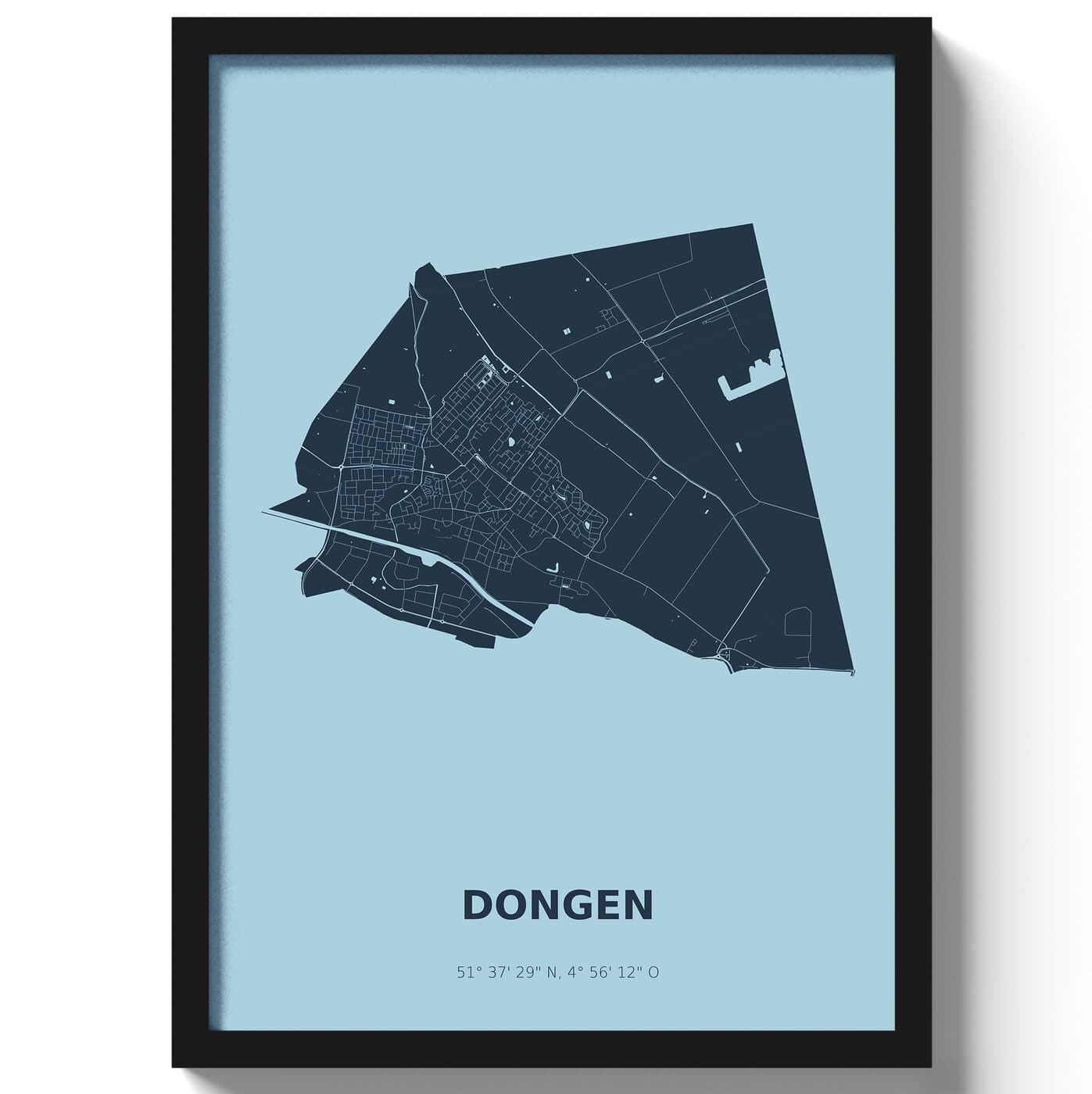 Poster Dongen - Blauw