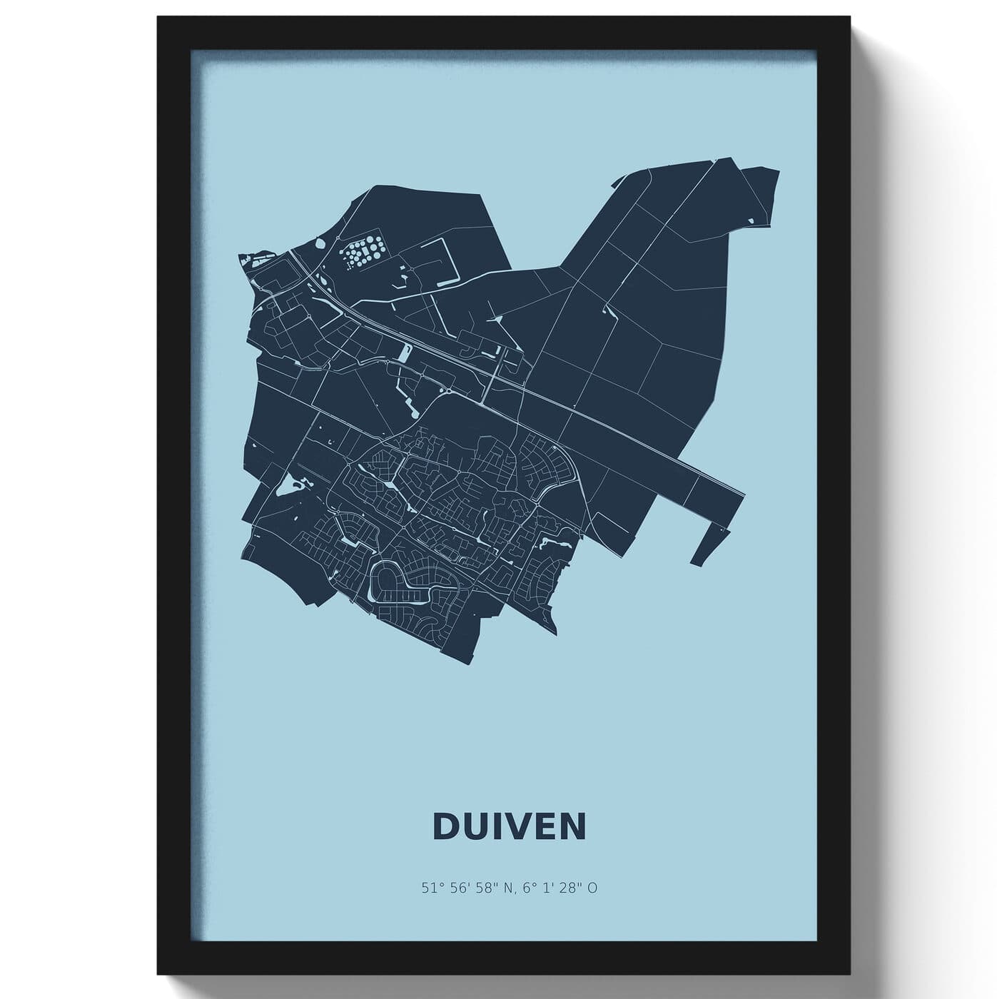 Poster Duiven - Blauw