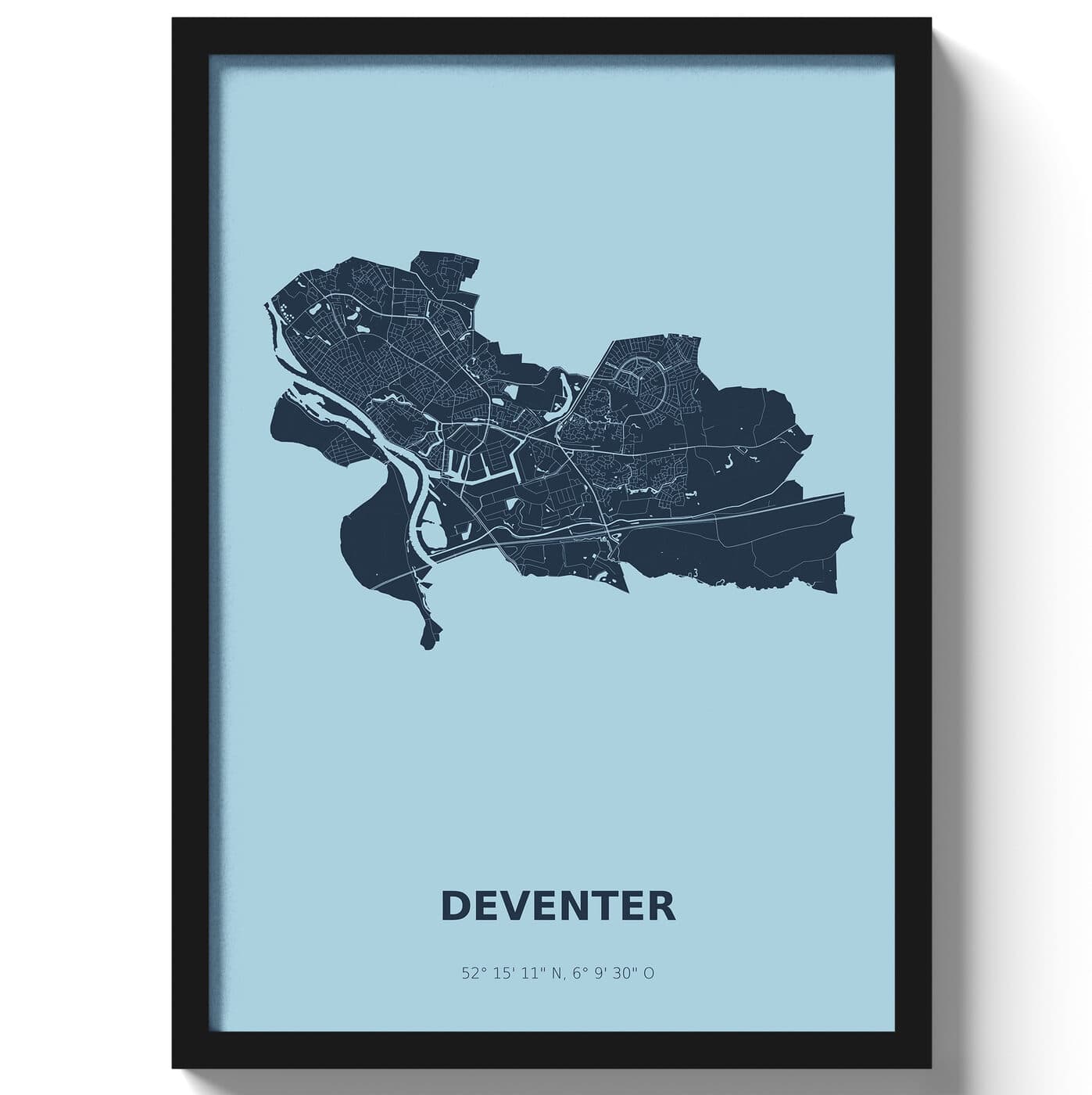 Poster Deventer - Blauw