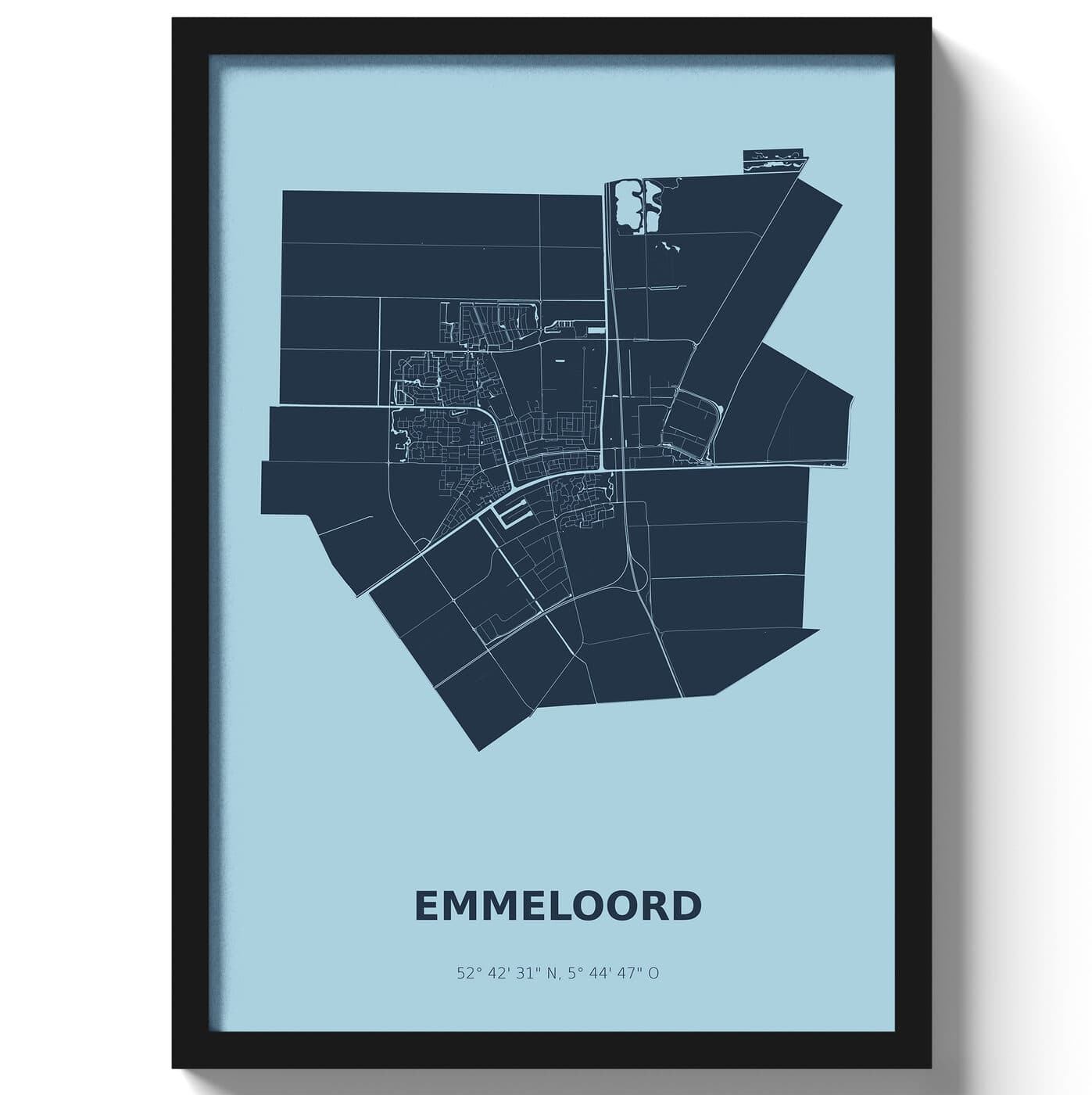 Poster Emmeloord - Blauw