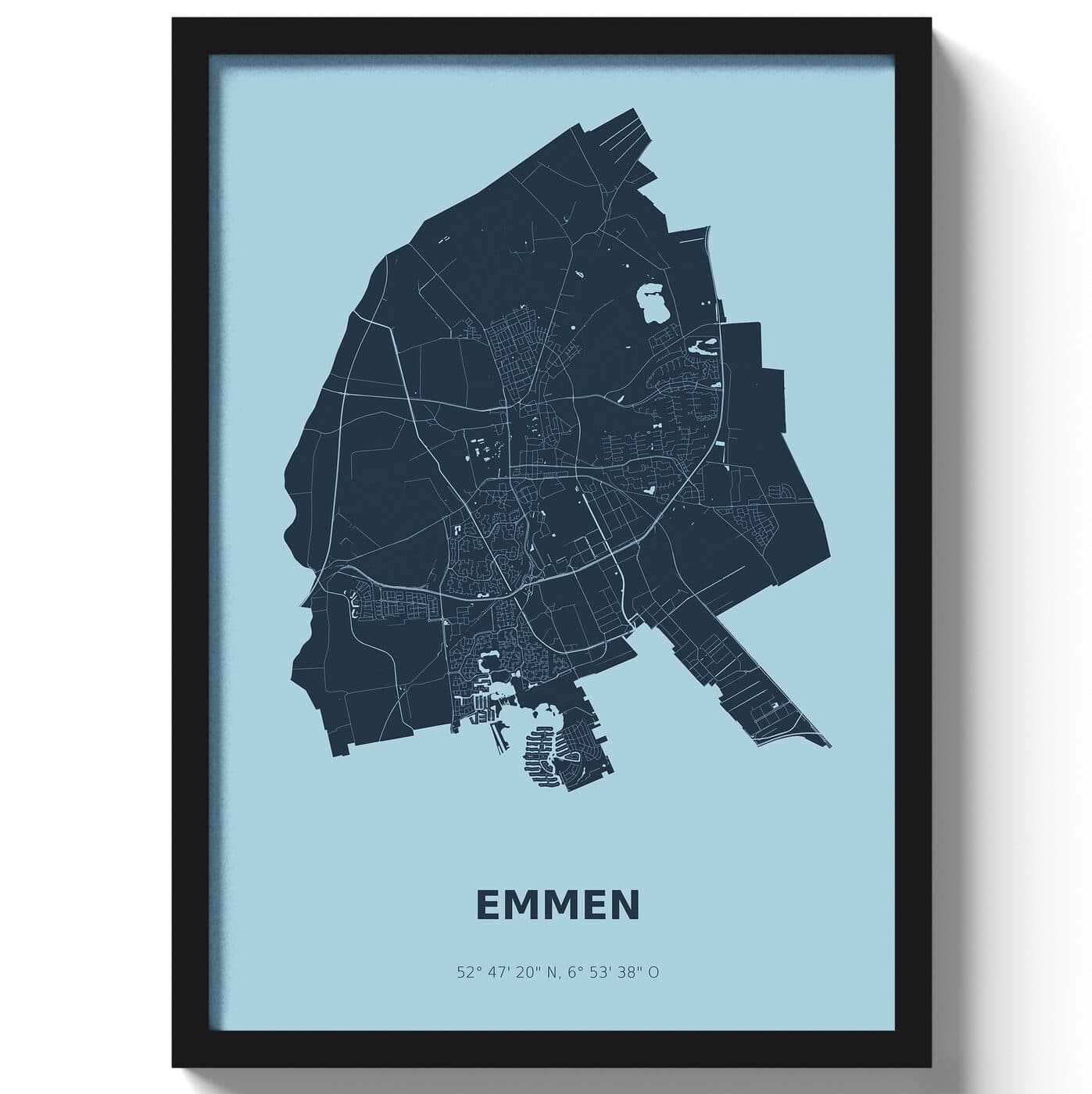 Poster Emmen - Blauw