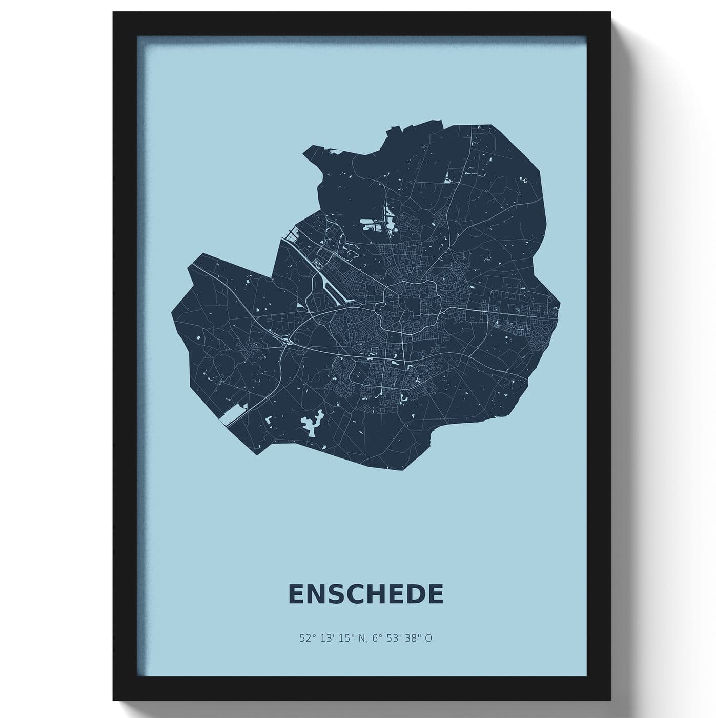 Poster Enschede - Blauw