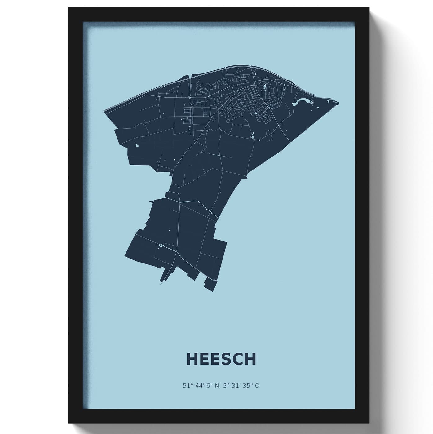 Poster Heesch - Blauw