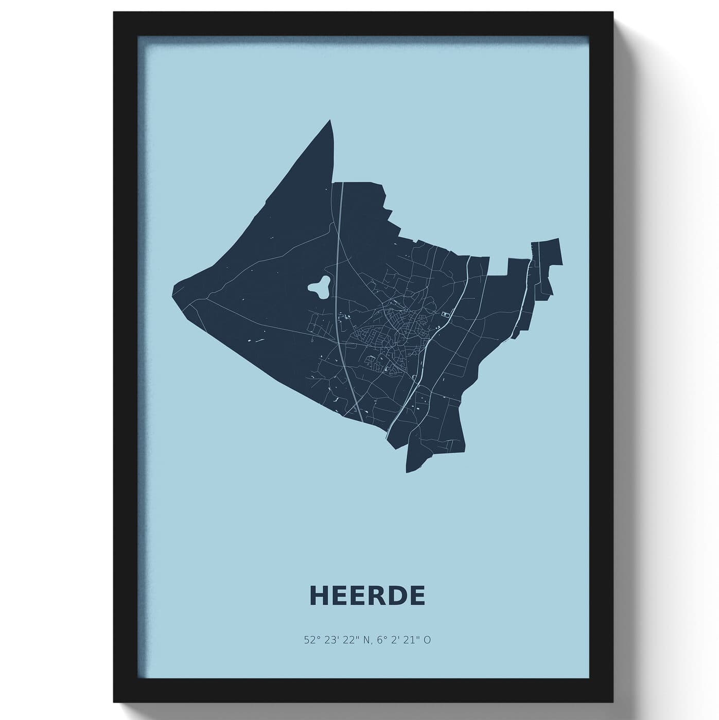 Poster Heerde - Blauw