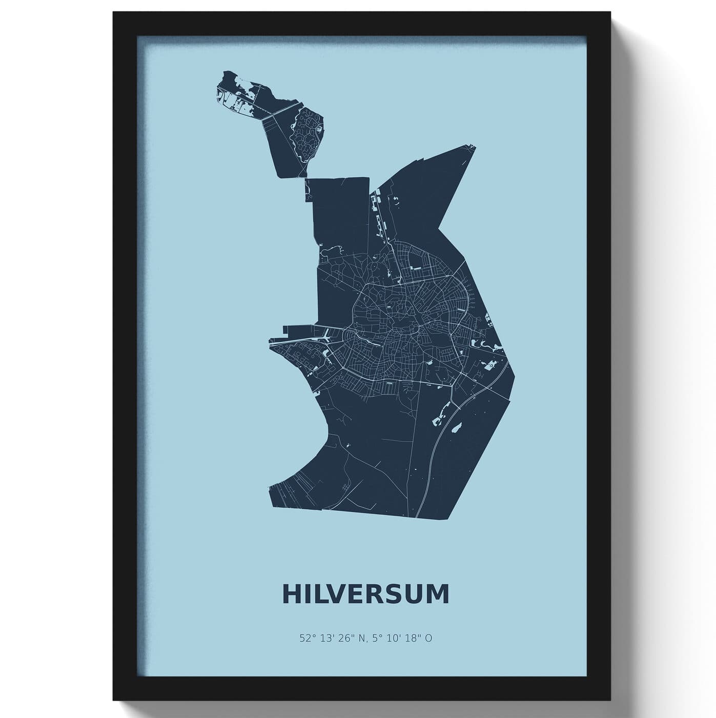 Poster Hilversum - Blauw