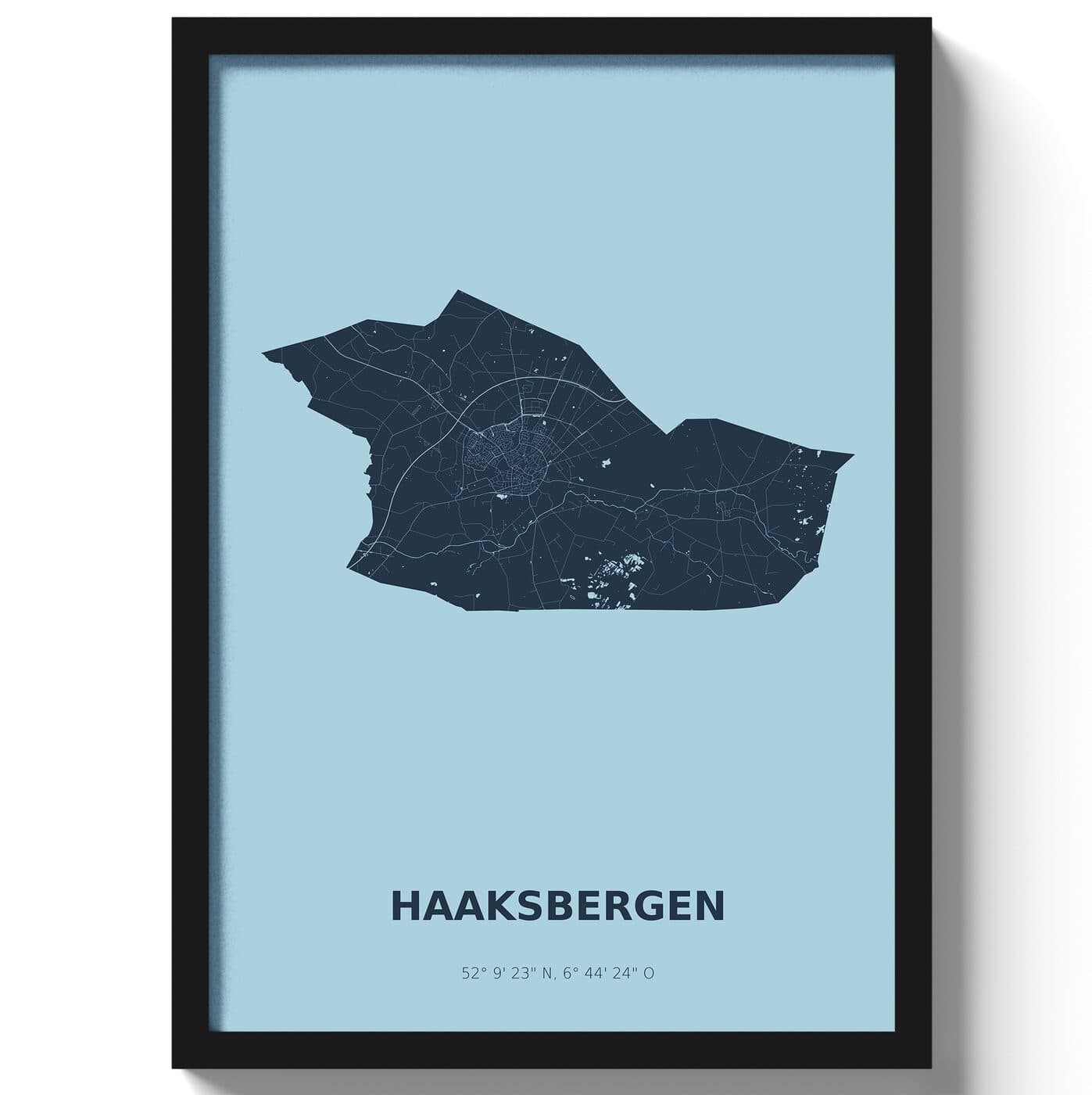 Poster Haaksbergen - Blauw