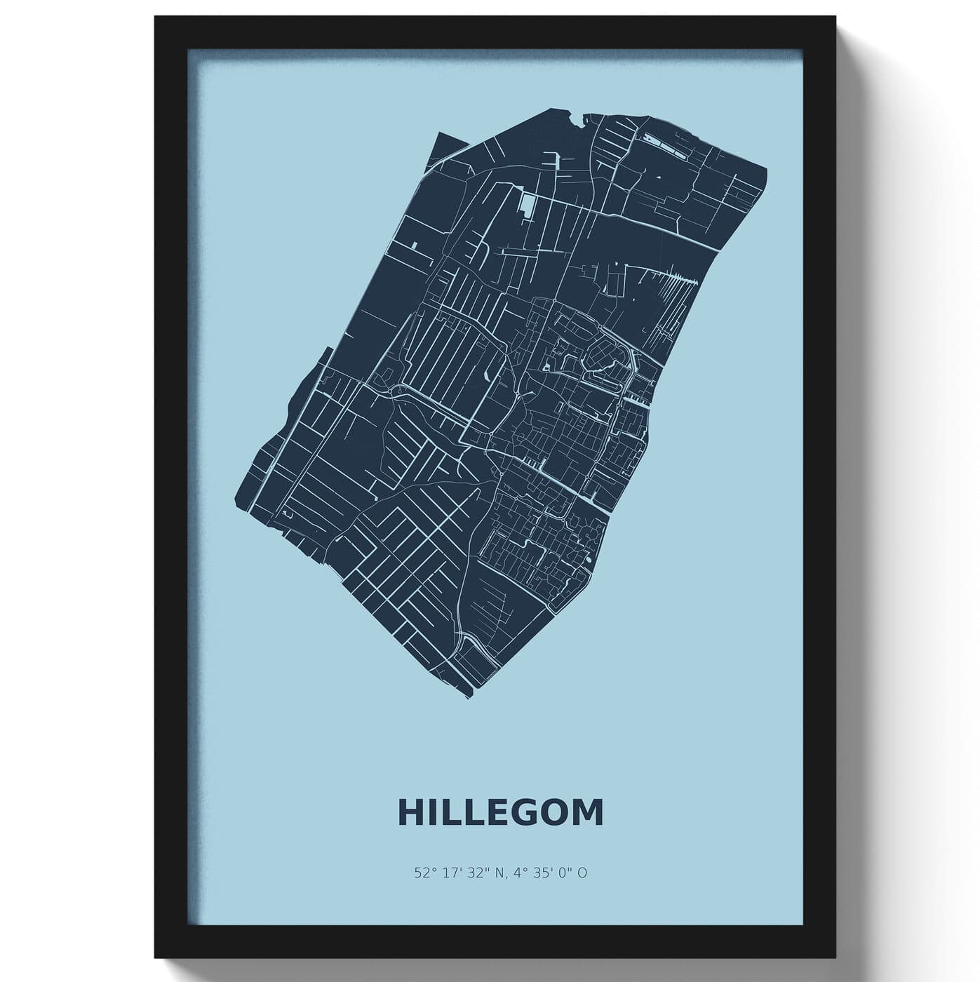 Poster Hillegom - Blauw
