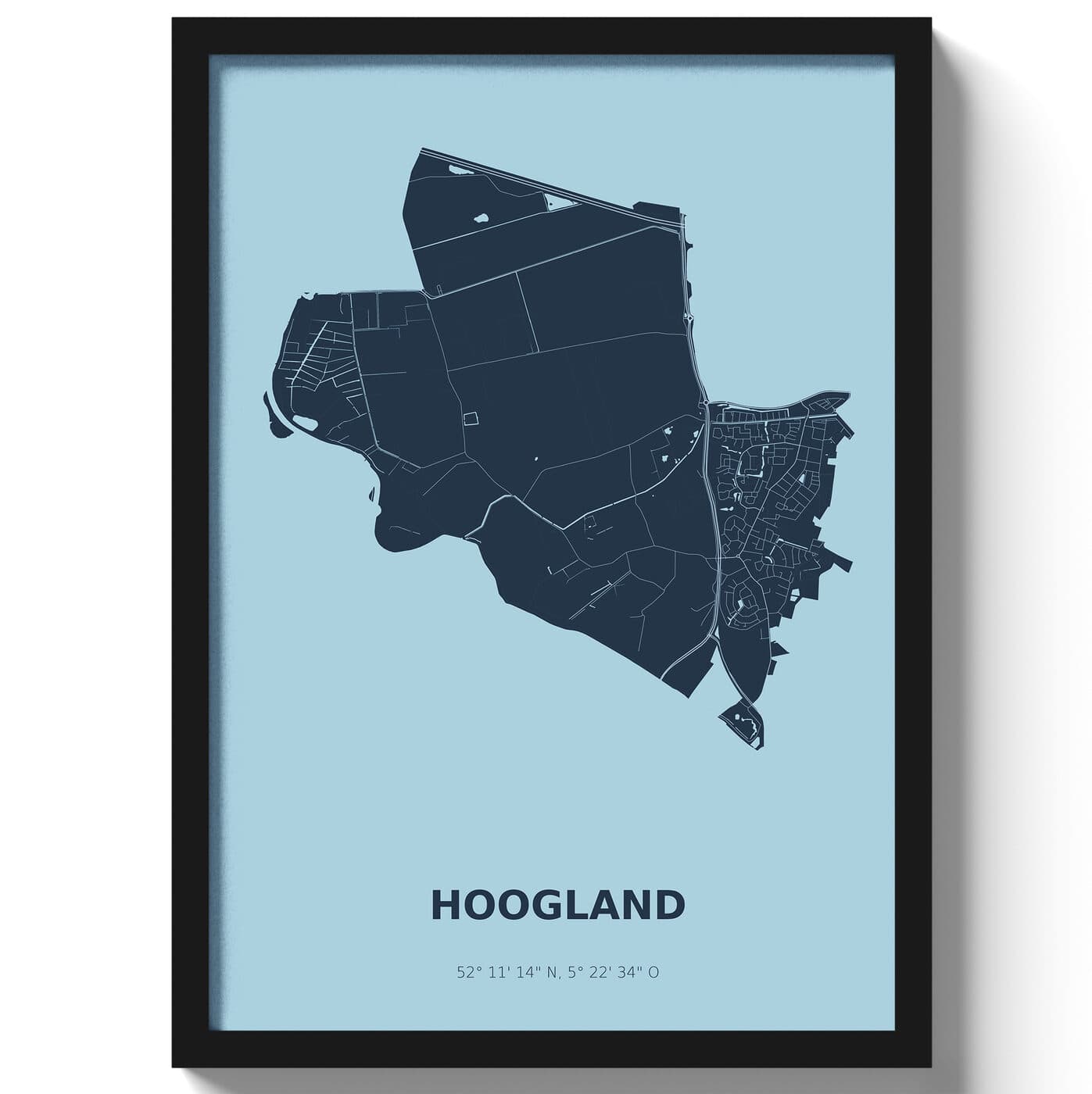 Poster Hoogland - Blauw