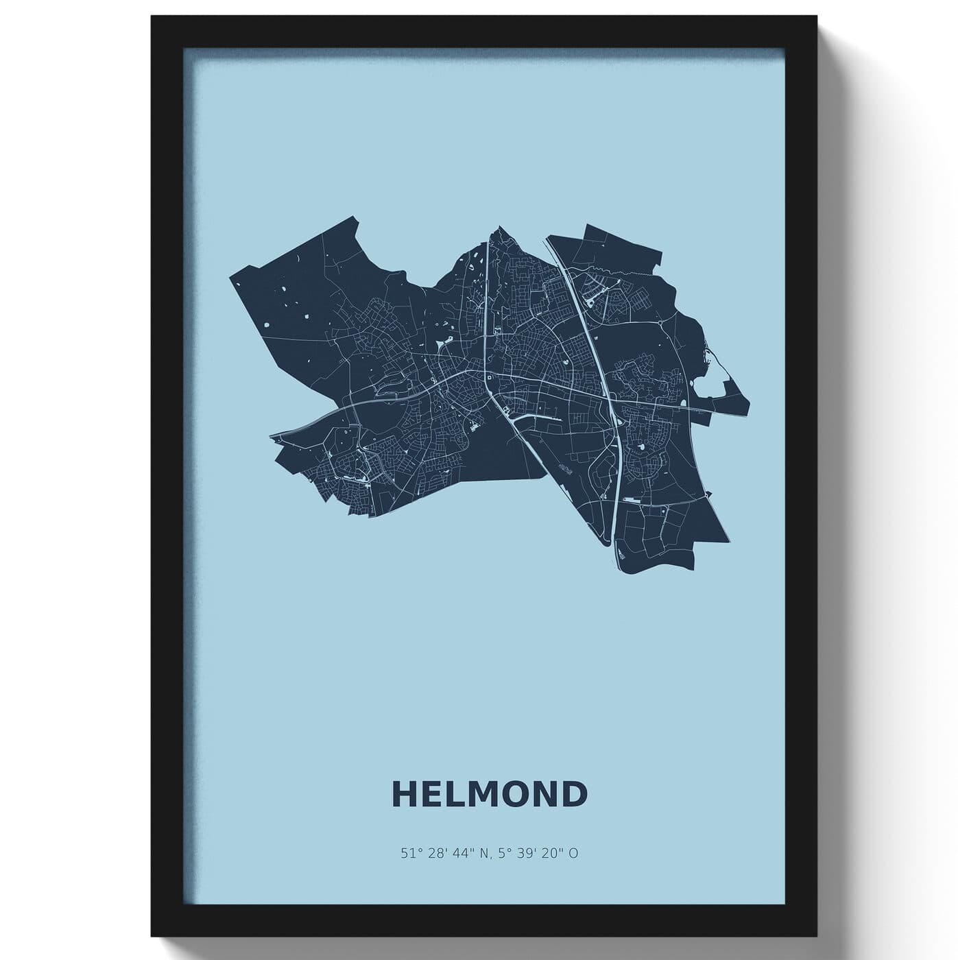 Poster Helmond - Blauw