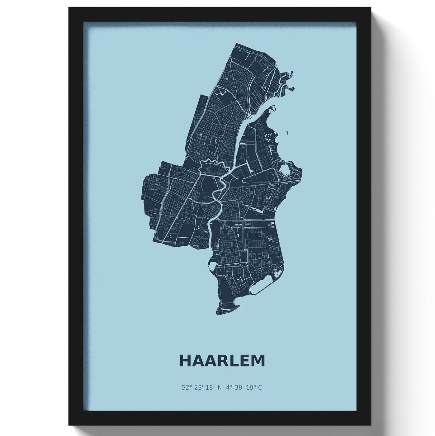 Poster Haarlem - Blauw
