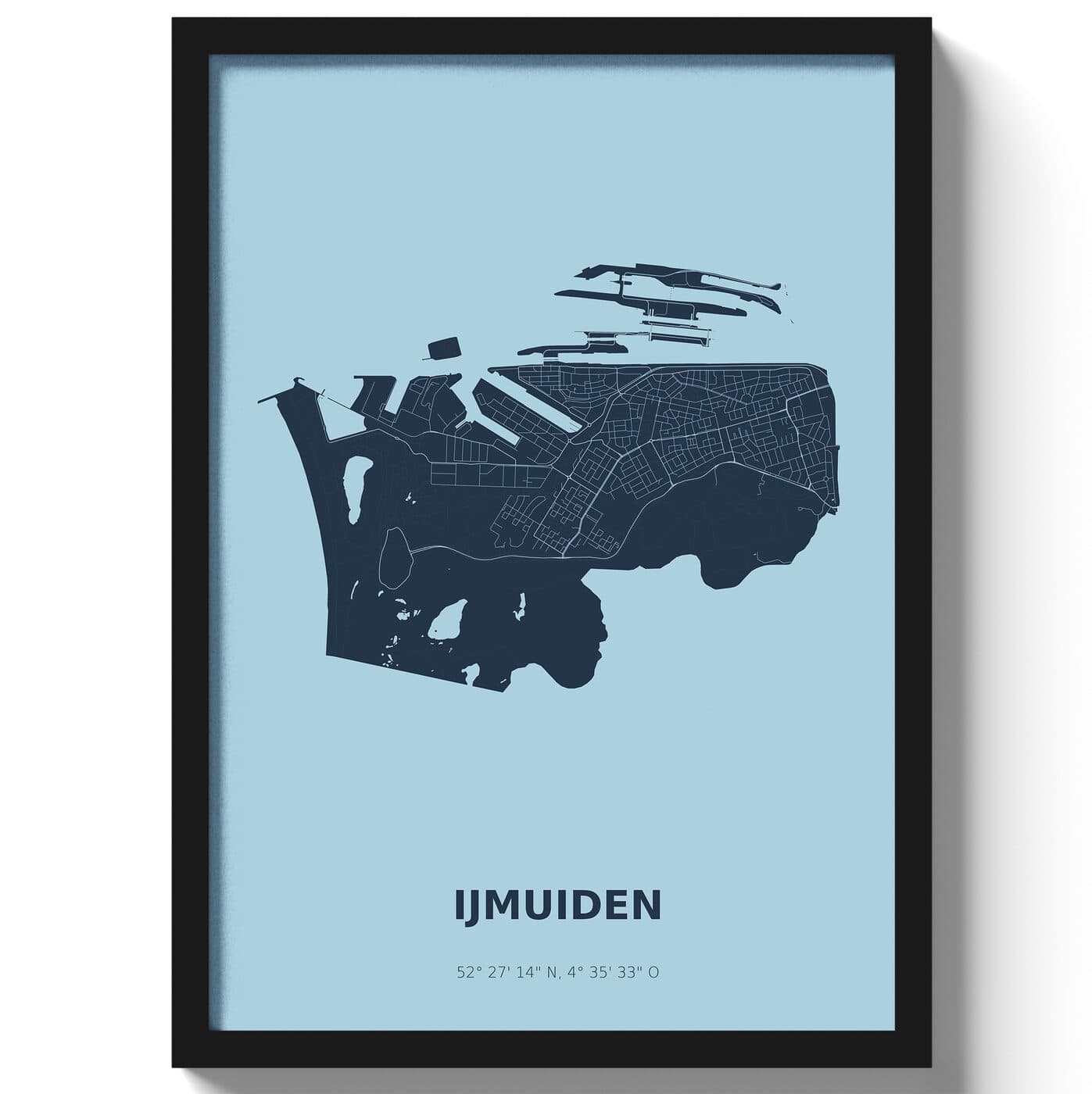 Poster IJmuiden - Blauw