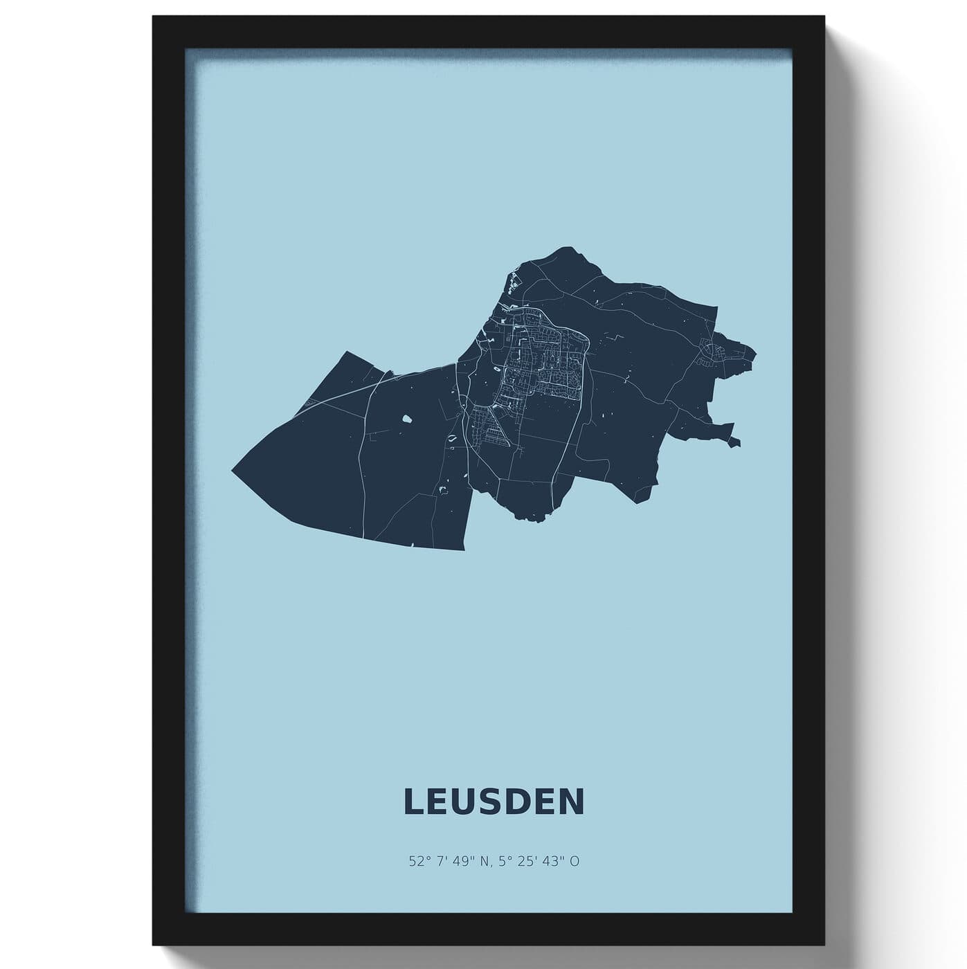 Poster Leusden - Blauw