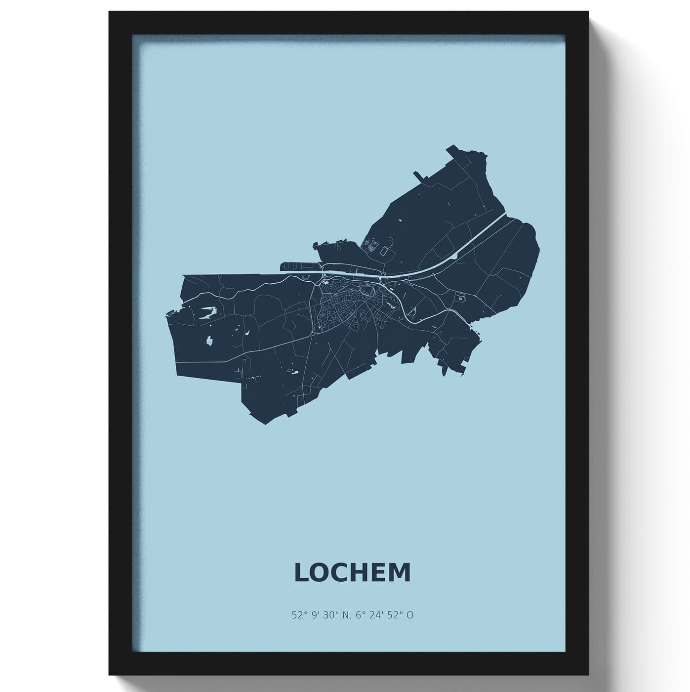 Poster Lochem - Blauw