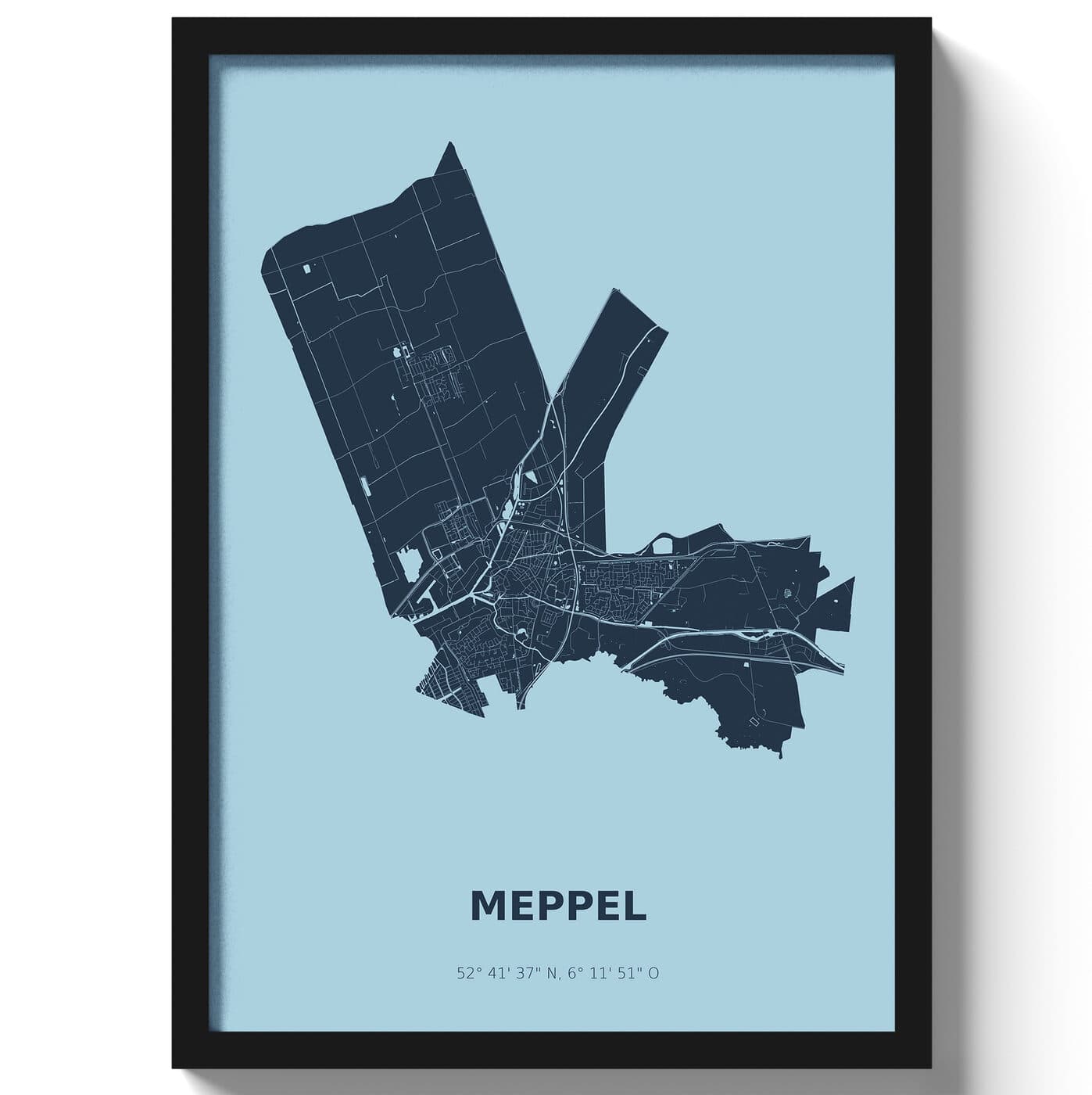 Poster Meppel - Blauw