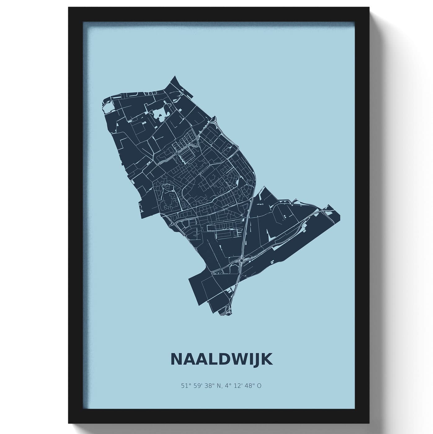 Poster Naaldwijk - Blauw