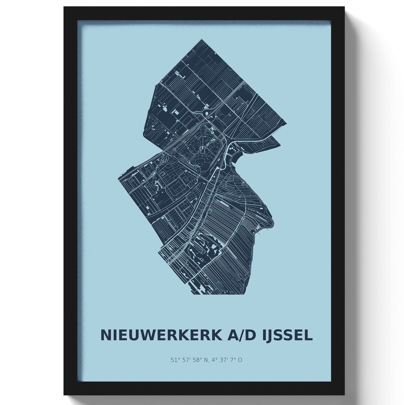 Poster Nieuwegein - Blauw
