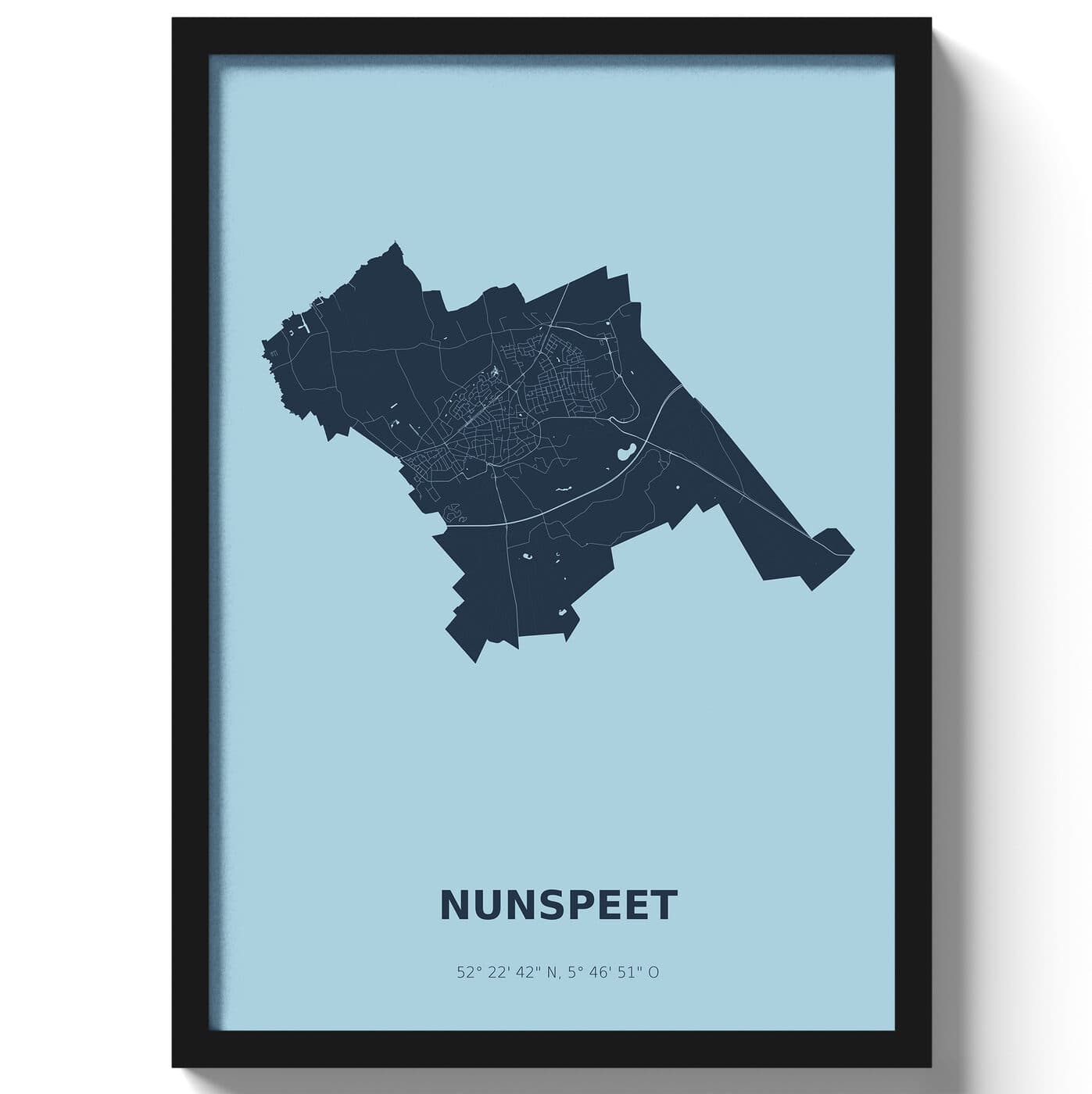 Poster Nunspeet - Blauw