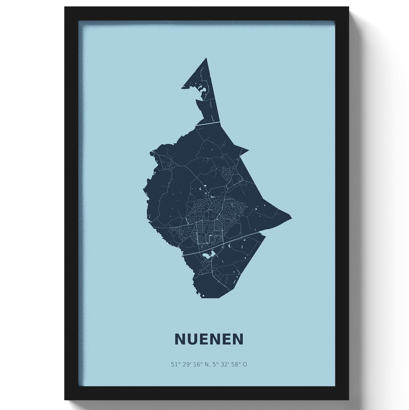 Poster Nuenen - Blauw