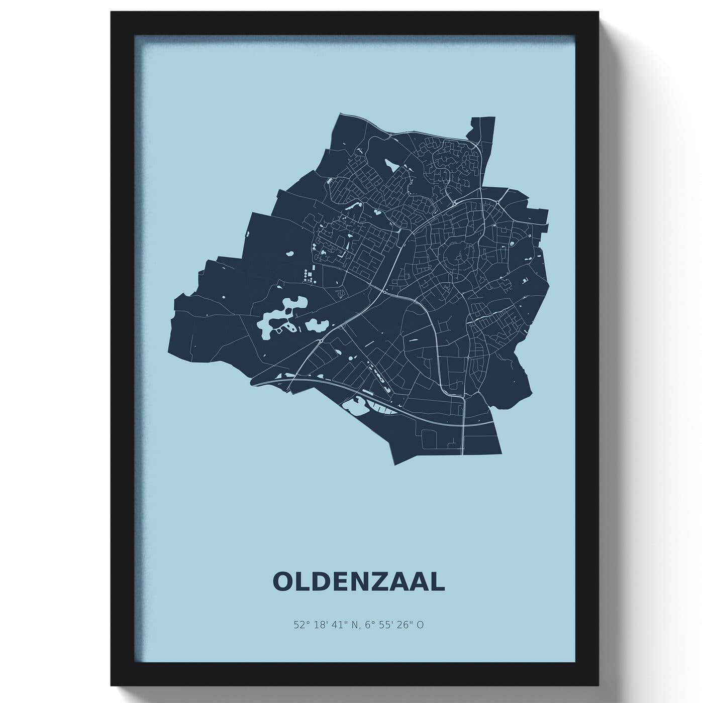 Poster Oldenzaal - Blauw