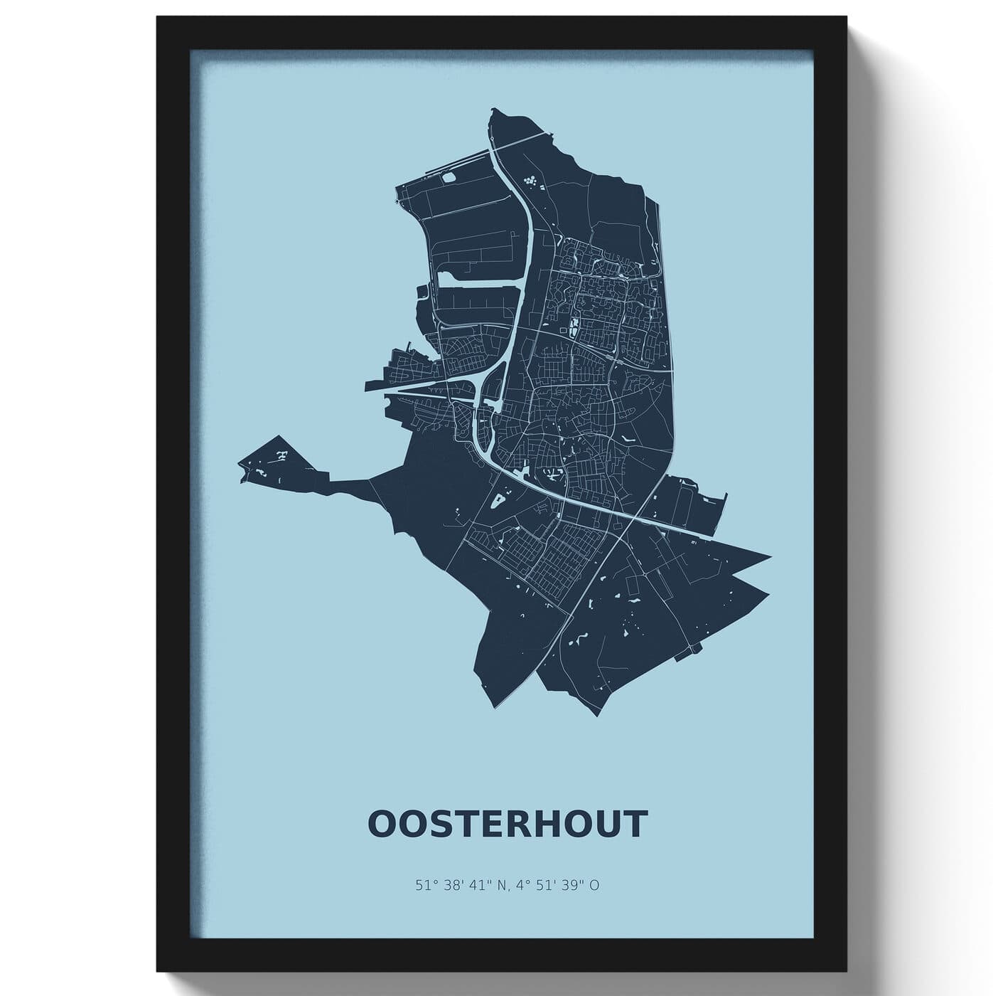 Poster Oosterhout - Blauw