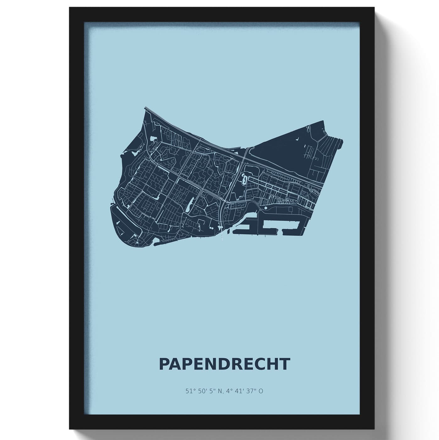 Poster Papendrecht - Blauw