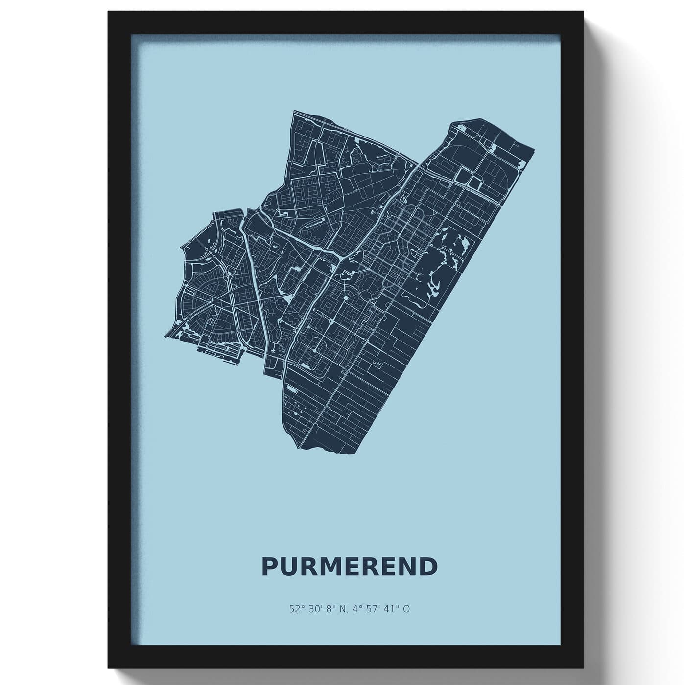 Poster Purmerend - Blauw