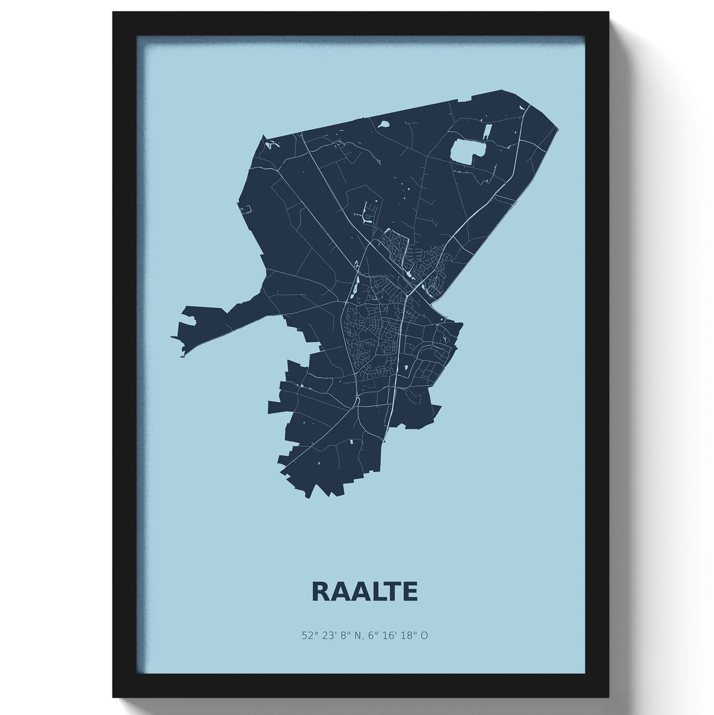Poster Raalte - Blauw