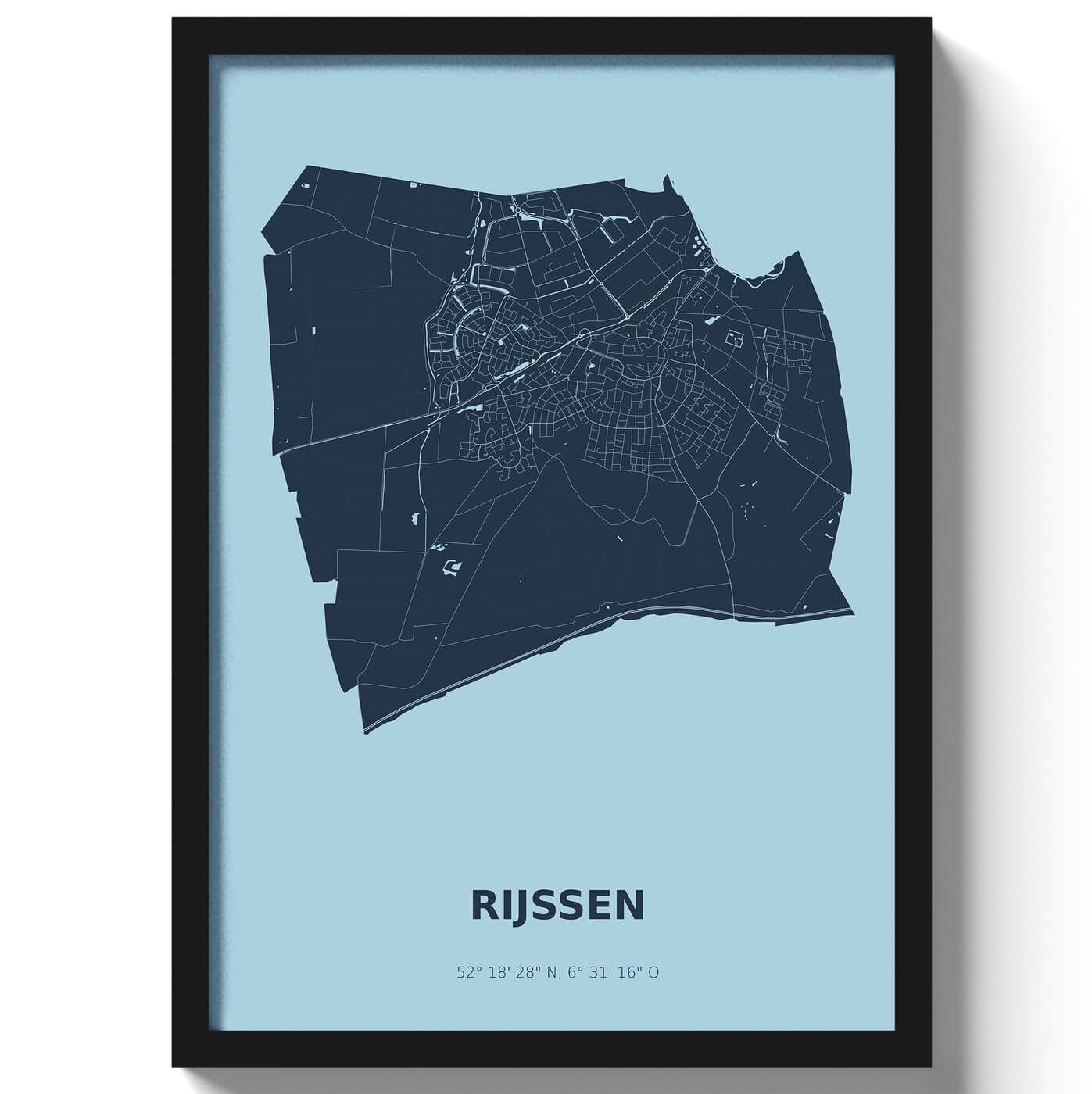 Poster Rijssen - Blauw