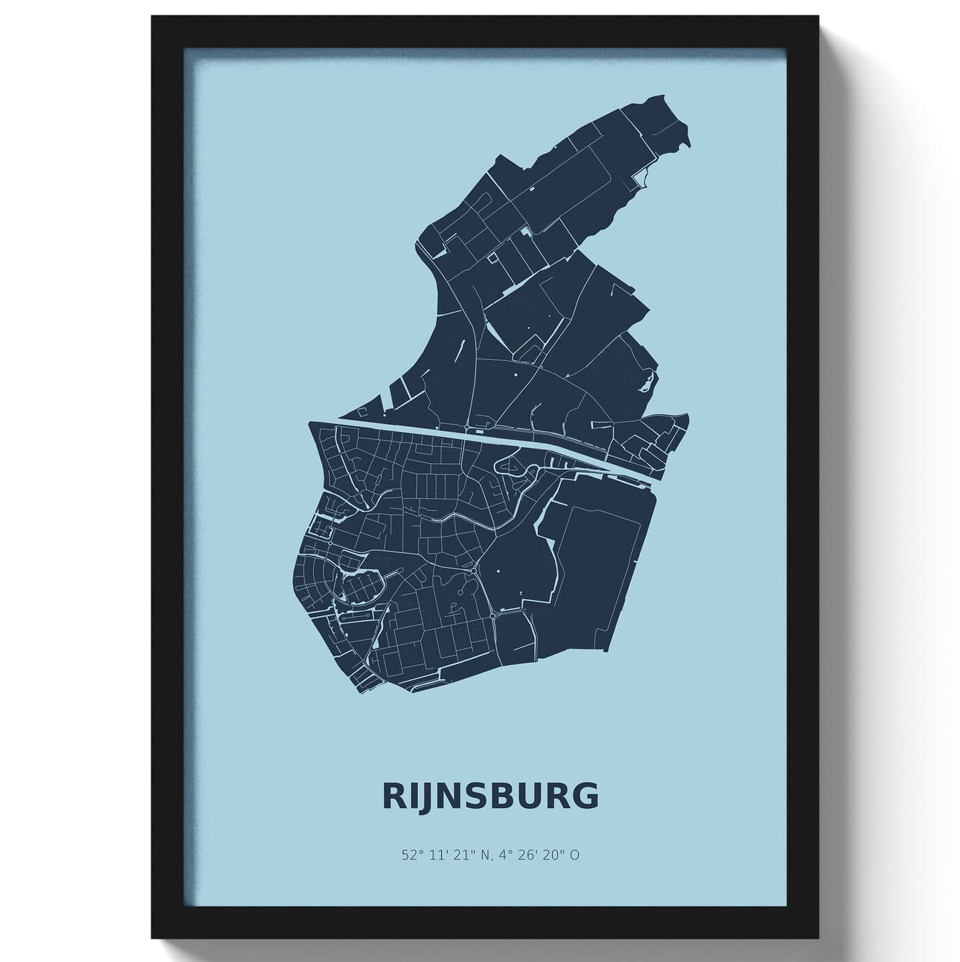 Poster Rijnsburg - Blauw