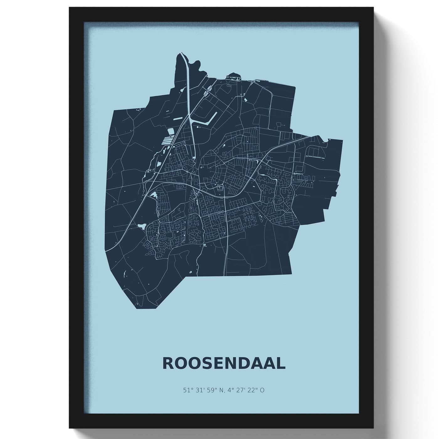 Poster Roosendaal - Blauw