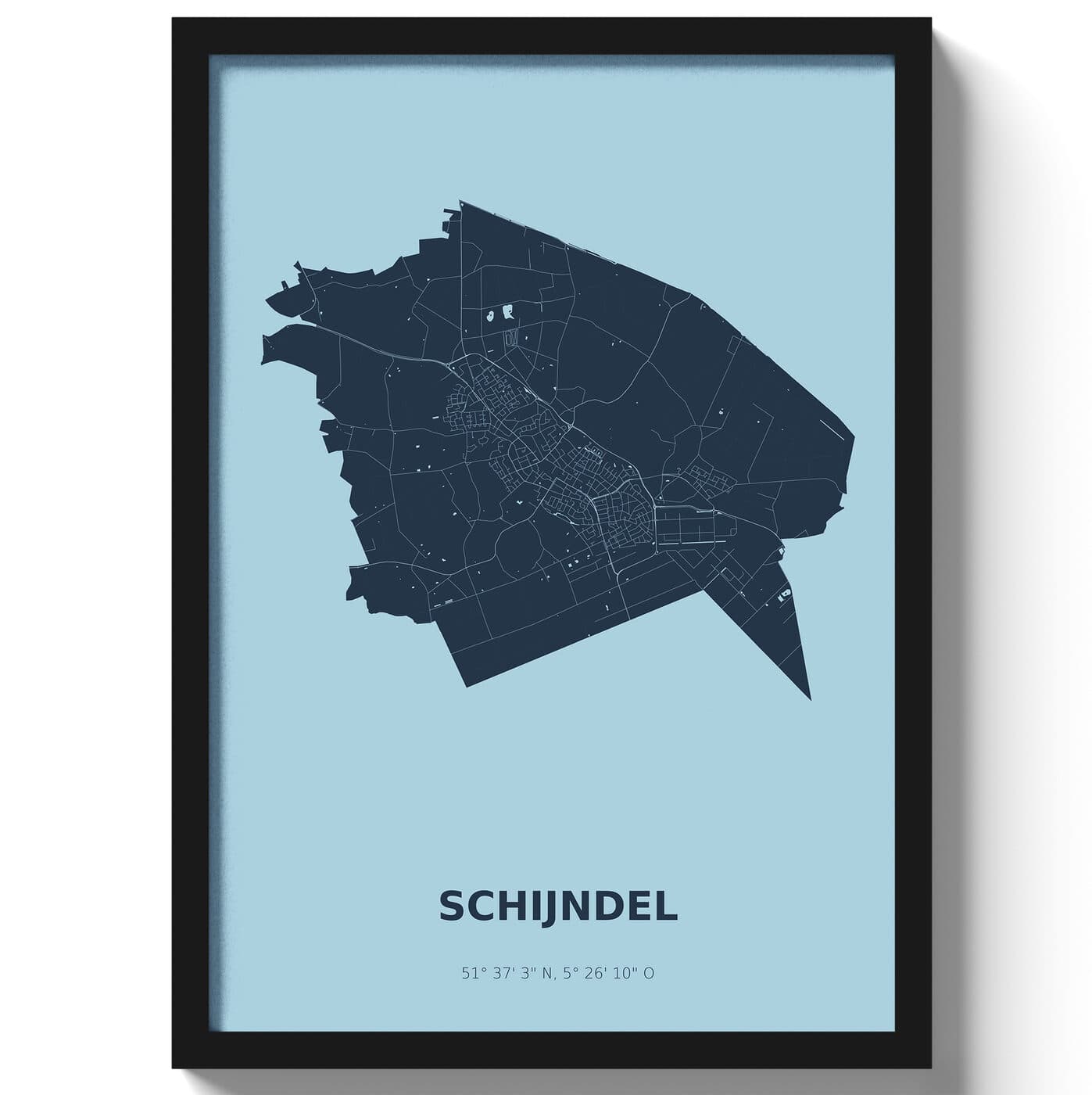 Poster Schijndel - Blauw