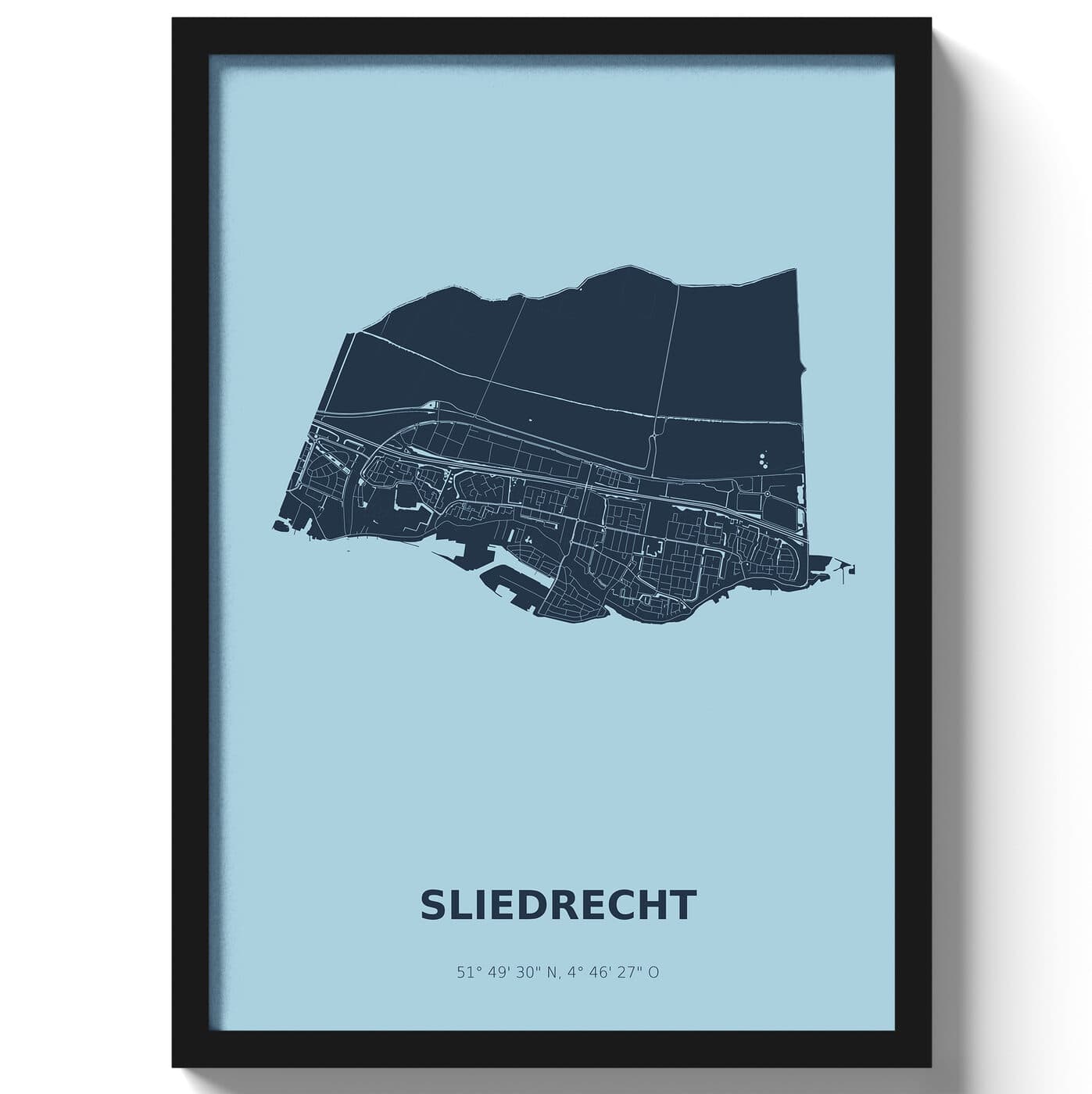 Poster Sliedrecht - Blauw