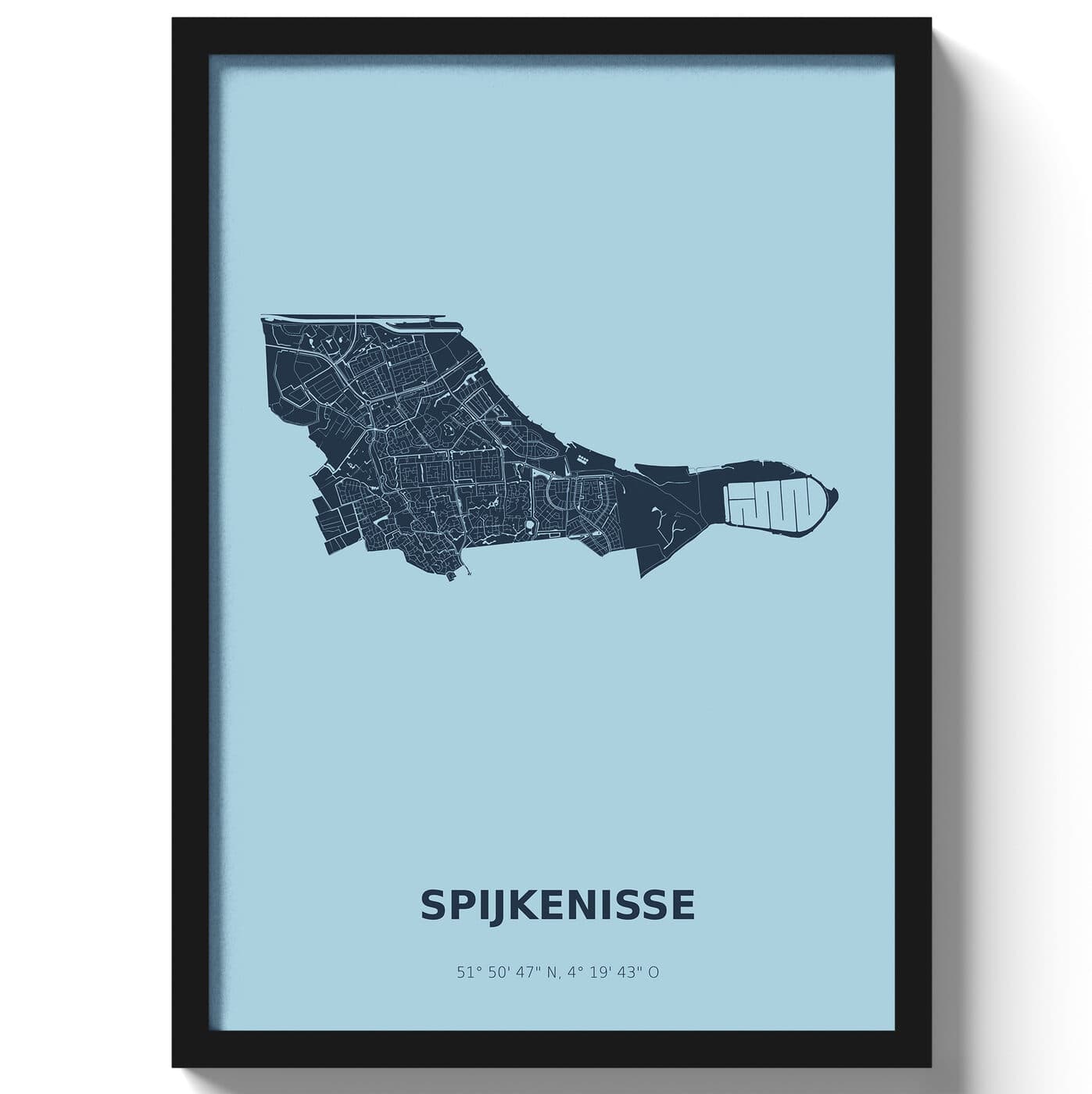 Poster Spijkenisse - Blauw