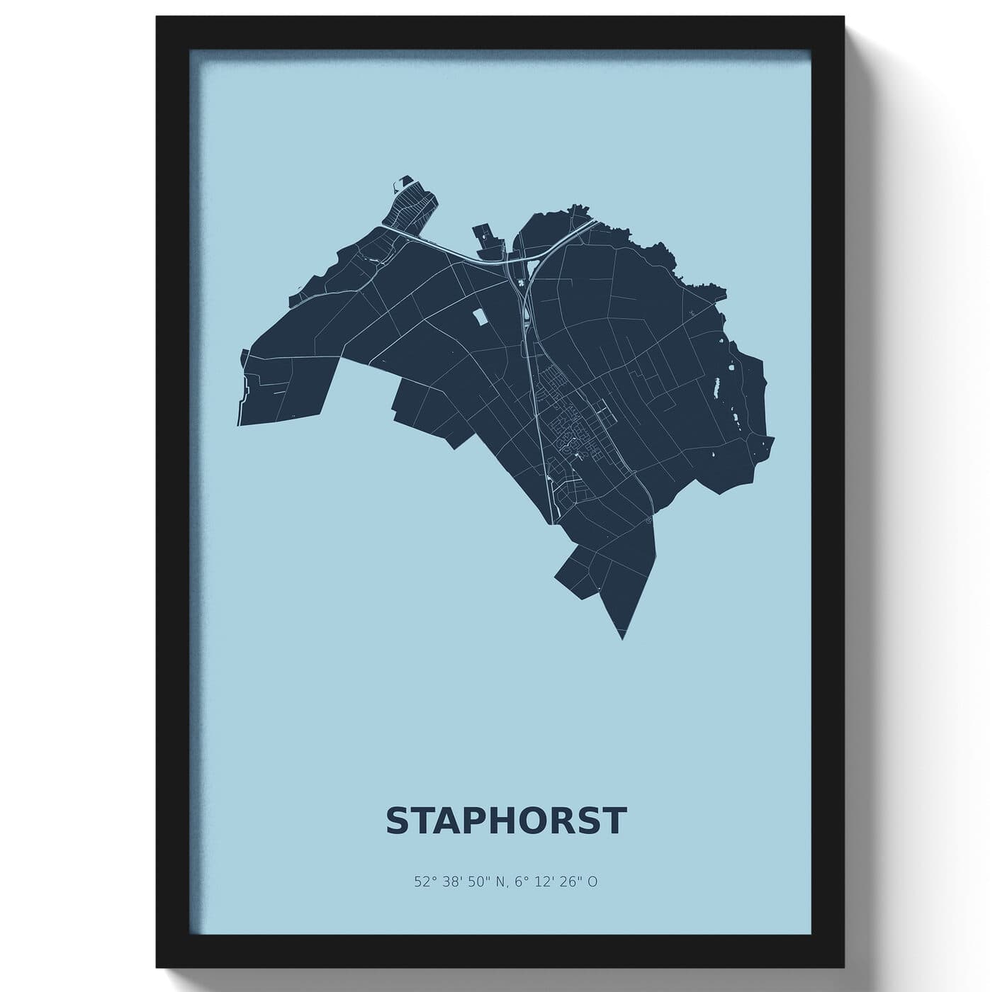 Poster Staphorst - Blauw