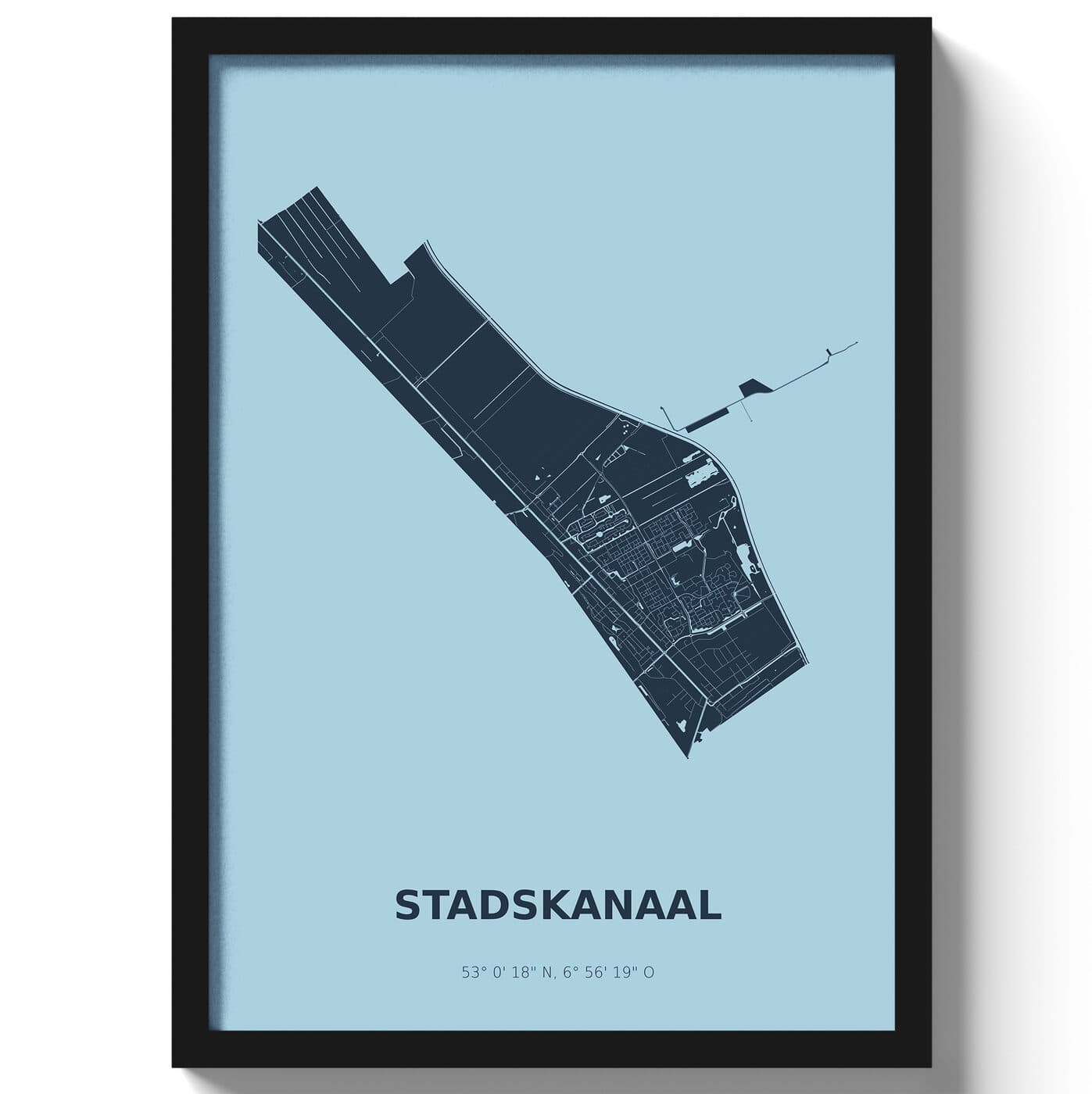 Poster Stadskanaal - Blauw