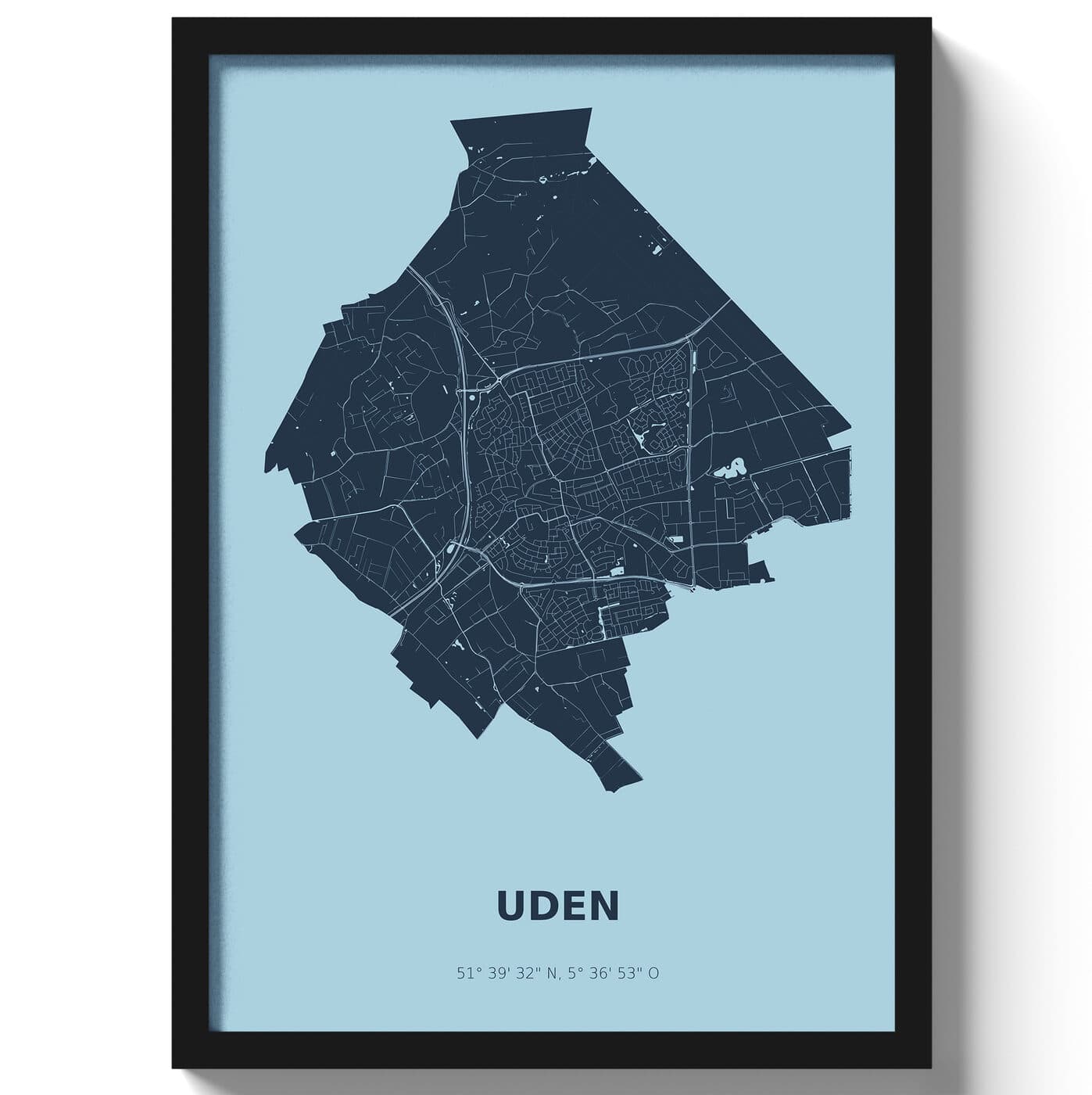 Poster Uden - Blauw