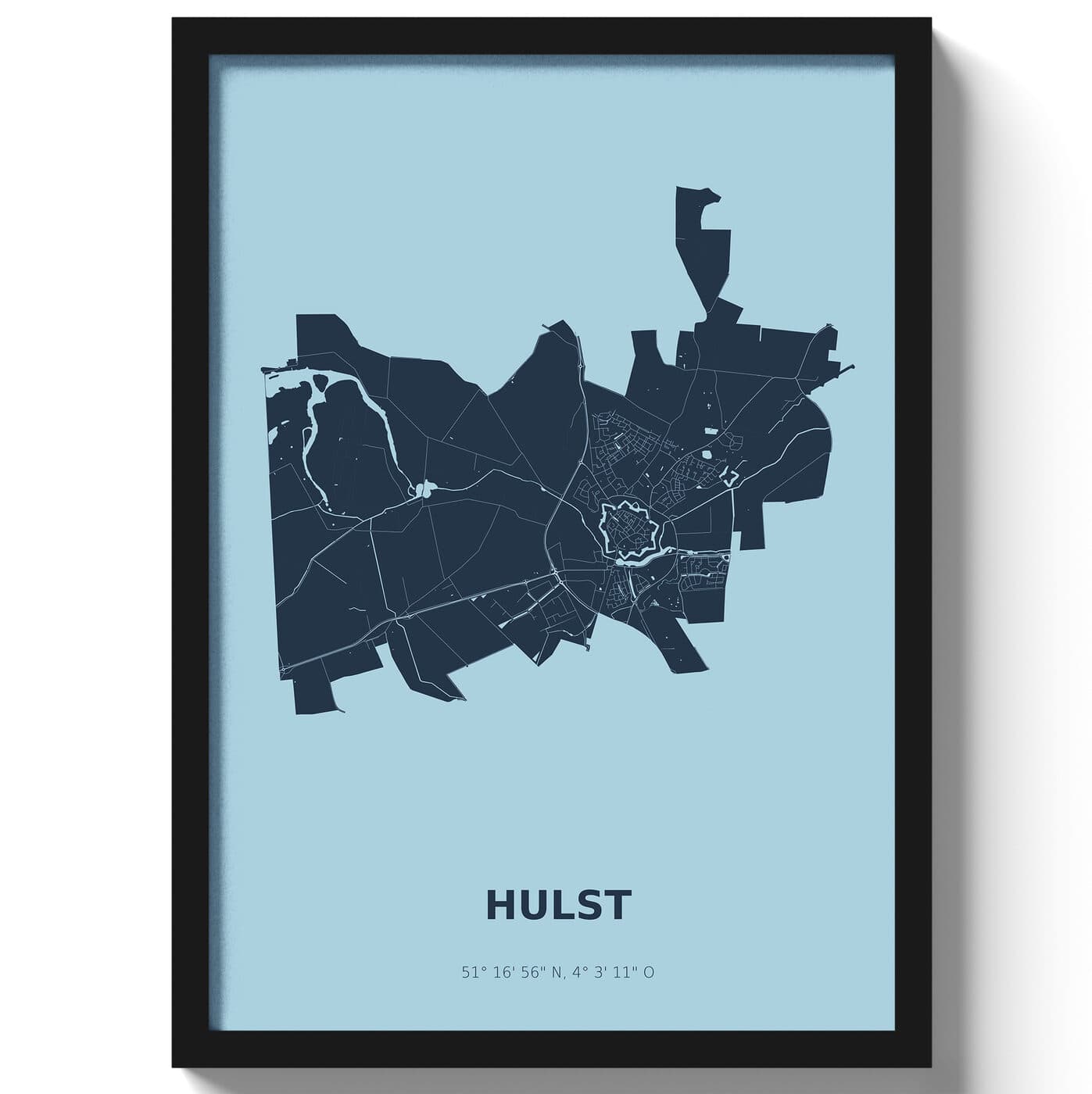 Poster Hulst - Blauw